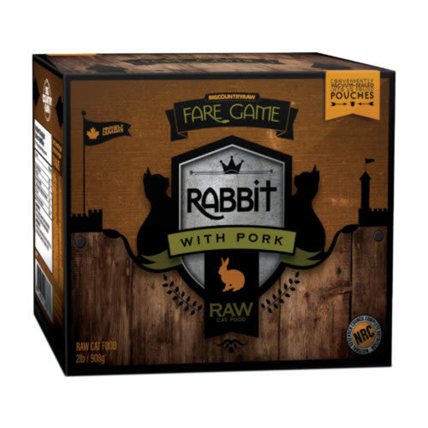 Big Country Raw Big Country Raw Fare Game Rabbit & Pork 2lb