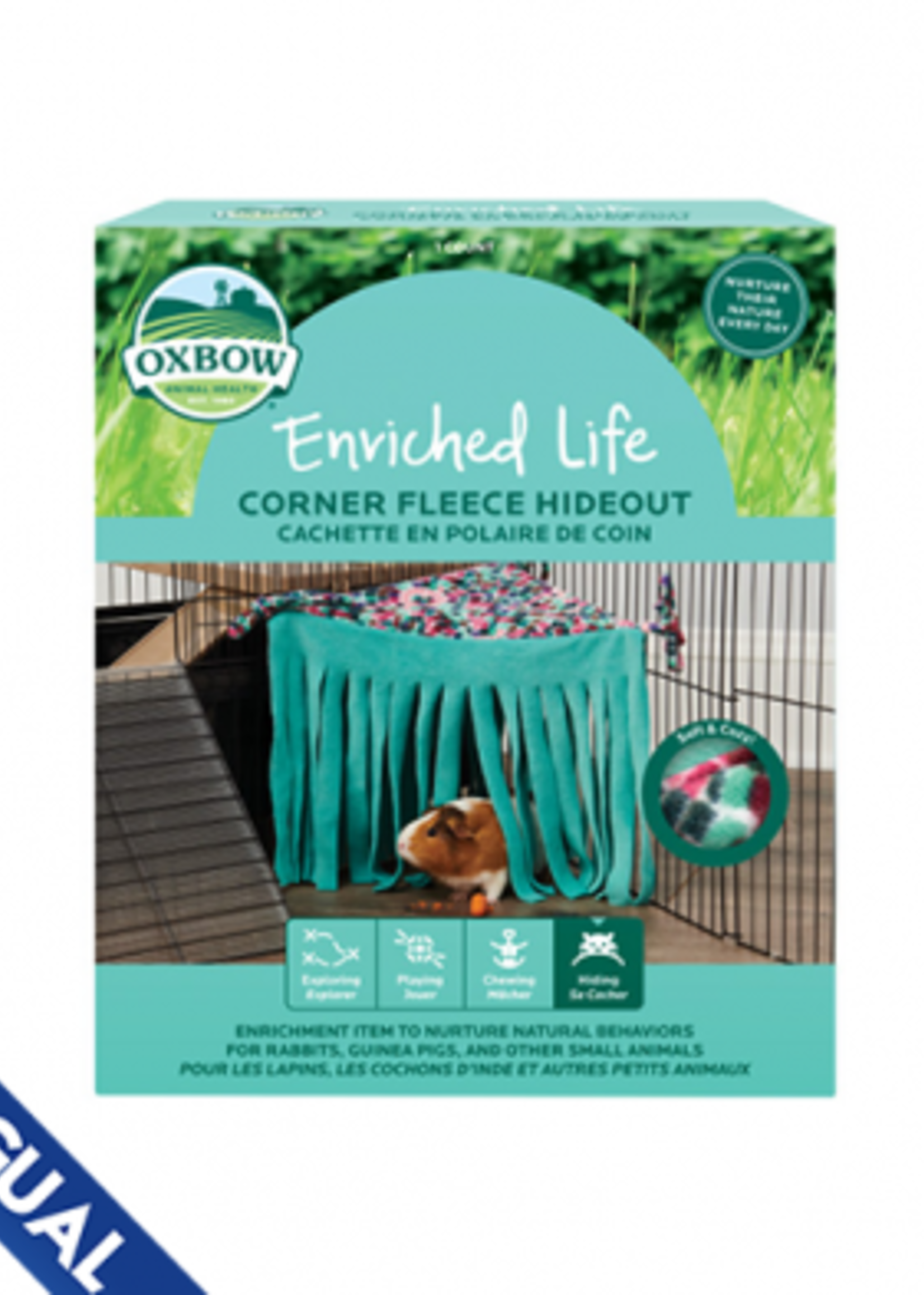 Oxbow OXBOW ANIMAL HEALTH™ ENRICHED LIFE CORNER FLEECE HIDEOUT