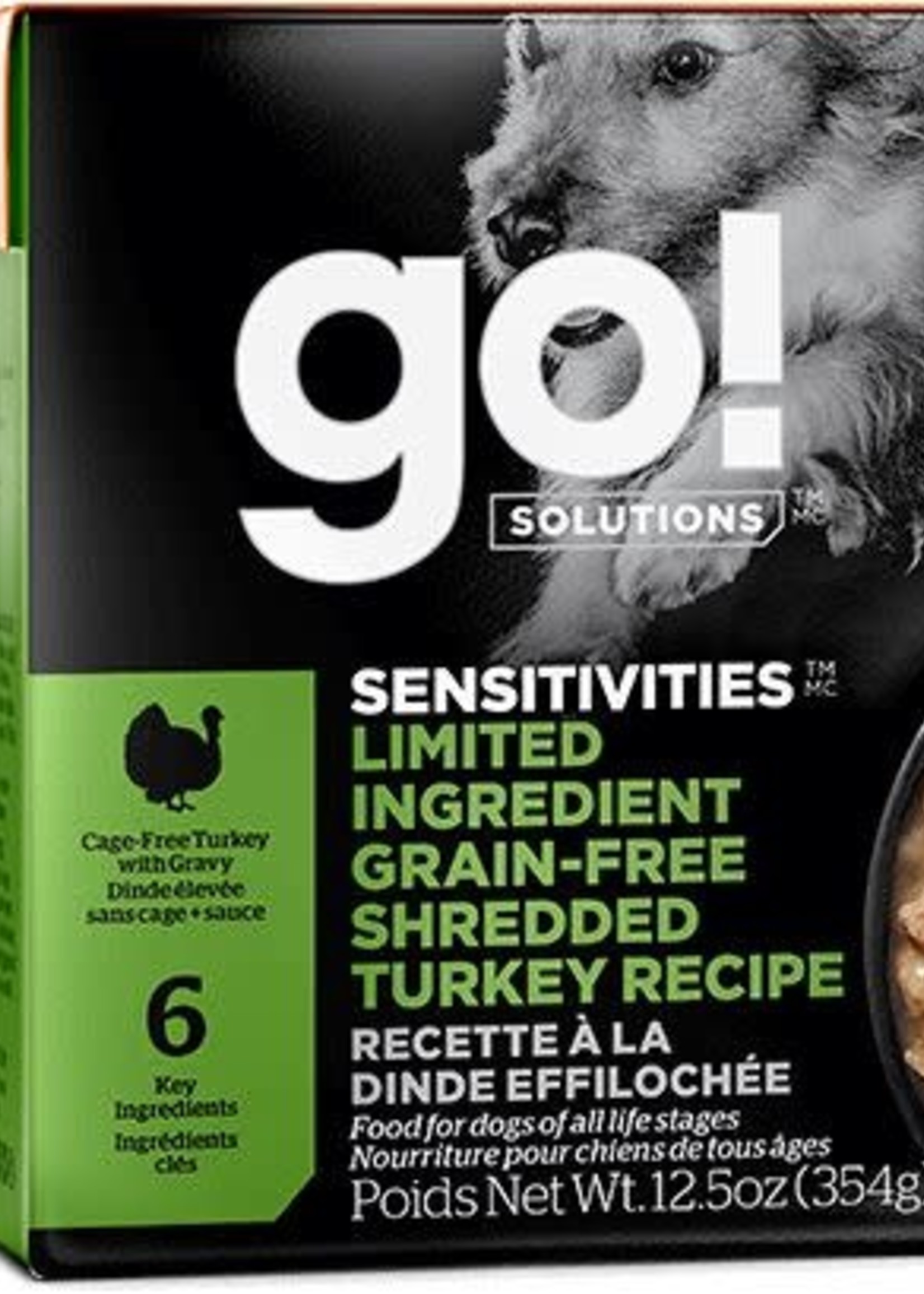 Go! Solutions GO! Dog Sensitivities LID Grain Free Shredded Turkey 12.5oz