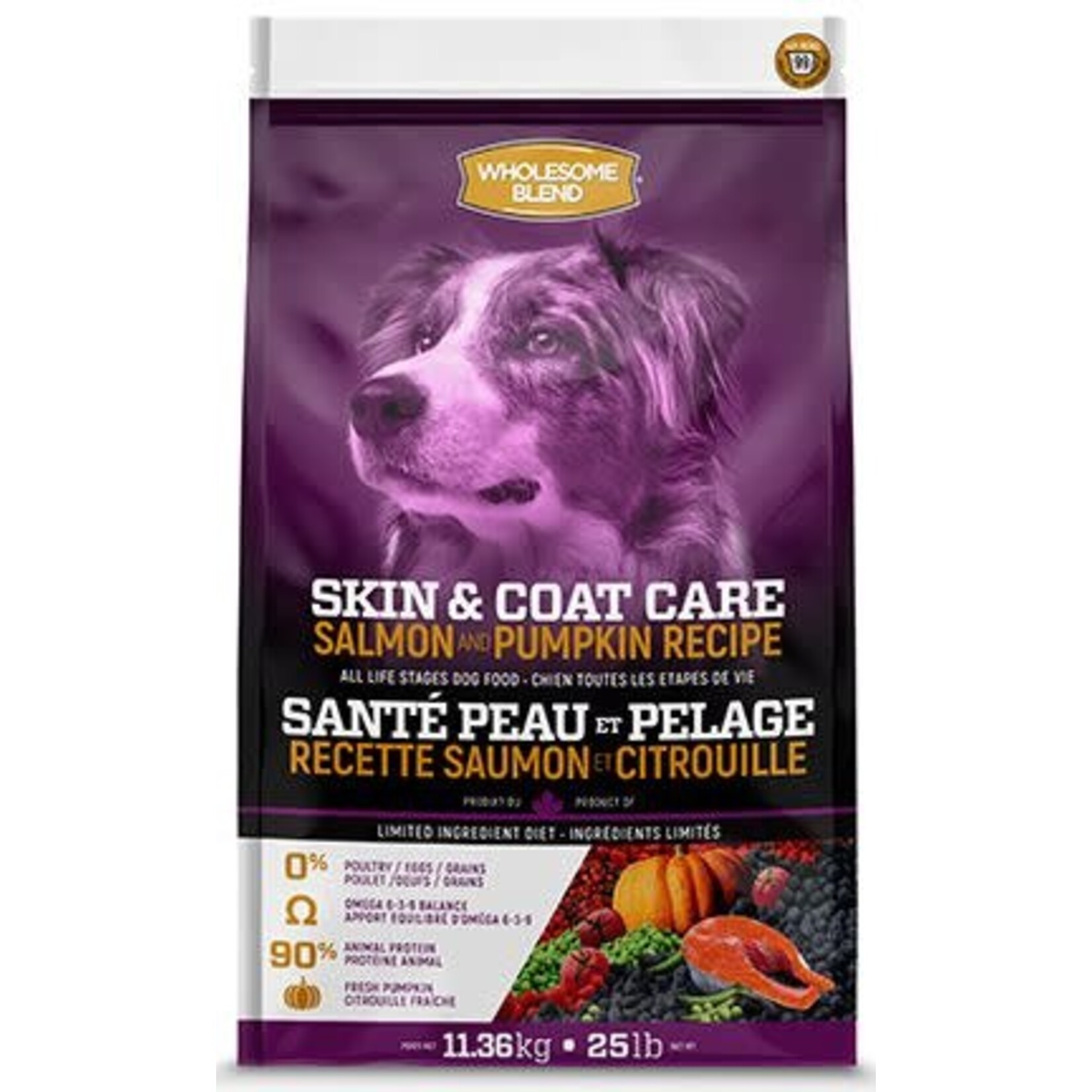 Wholesome Blend Wholesome Blend Dog Skin & Coat Grain Free LID Salmon 11.36kg