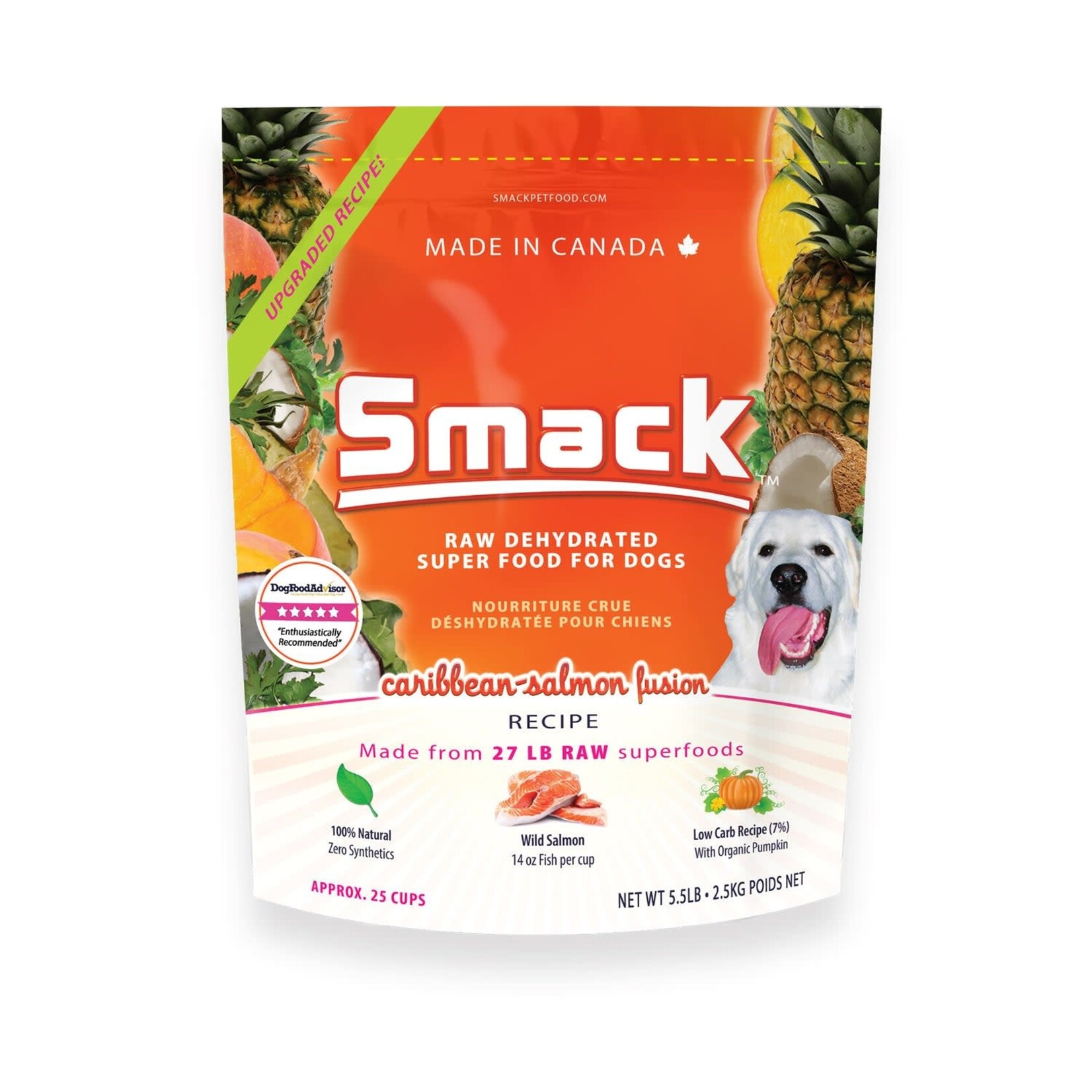 Smack Smack Caribbean-Salmon Fusion Dog 2.5kg