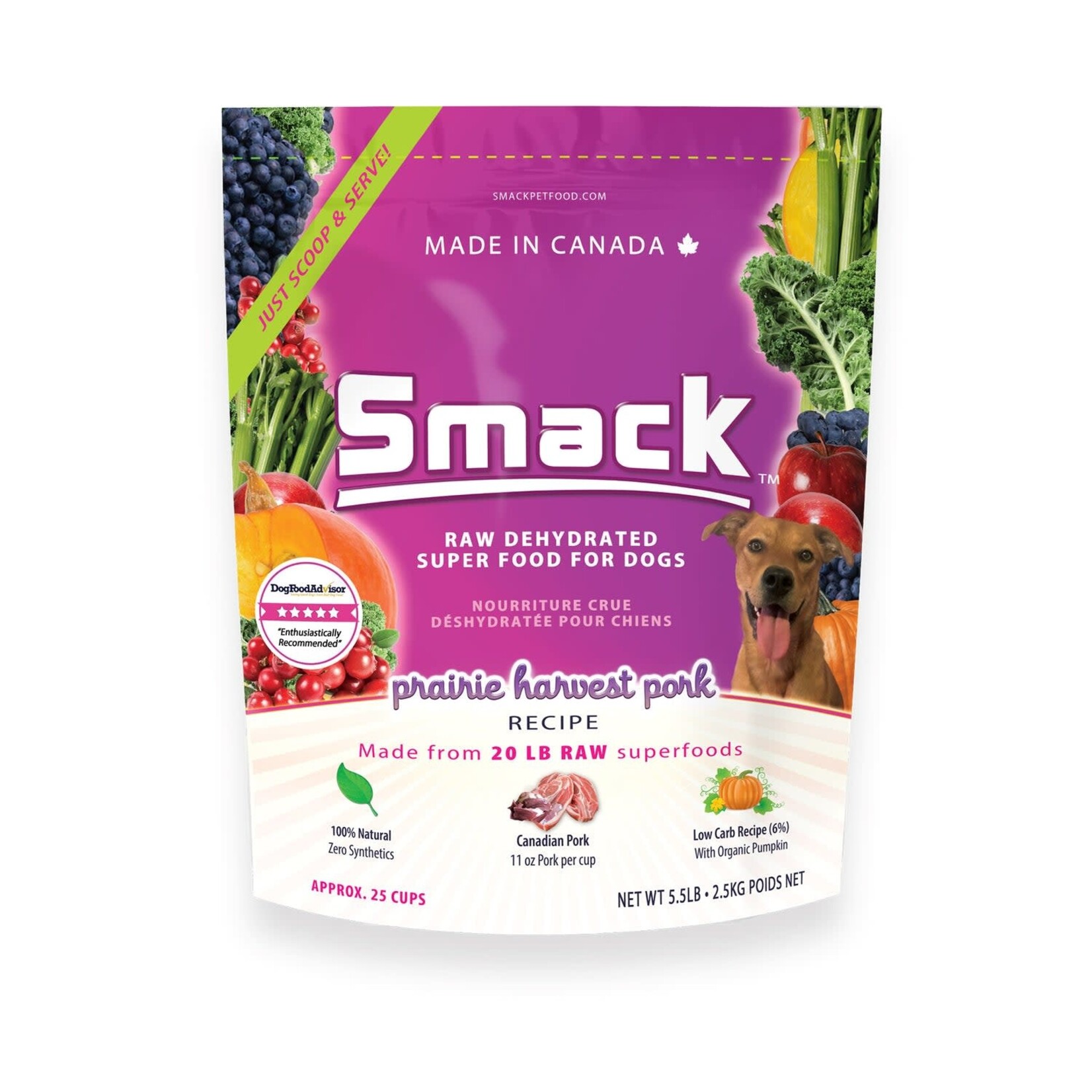 Smack Smack Prairie Harvest Pork Dog 2.5kg