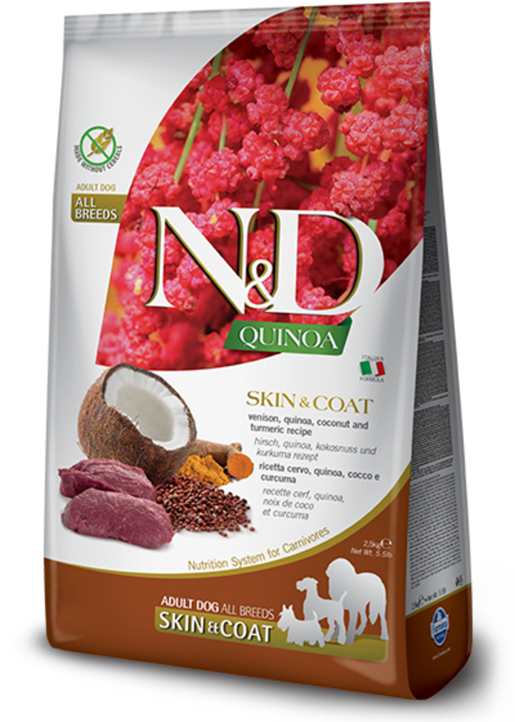Farmina N&D Dog Quinoa & Venison Skin/Coat 7kg