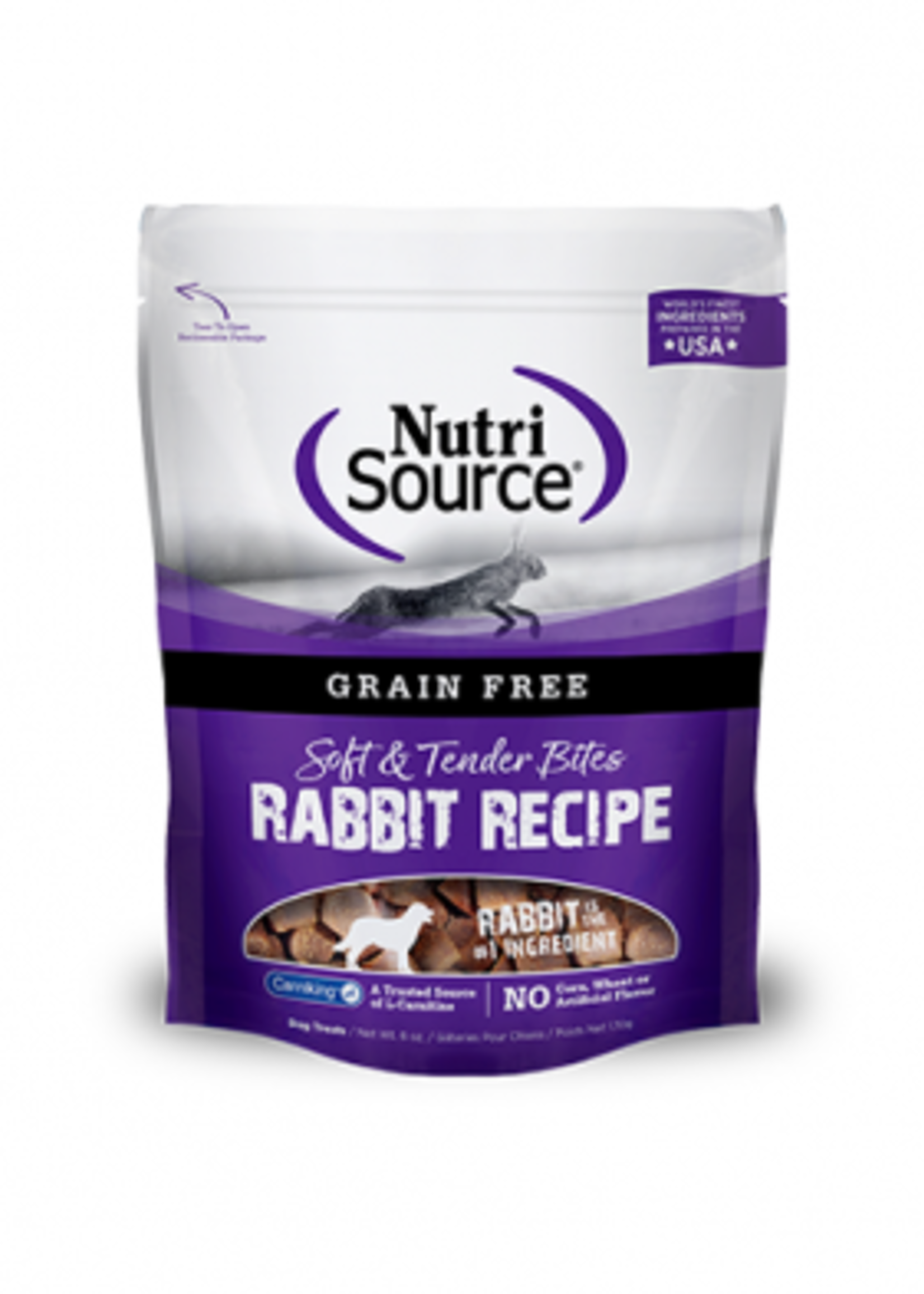 Nutri Source GF Dog Treats Rabbit 6oz.
