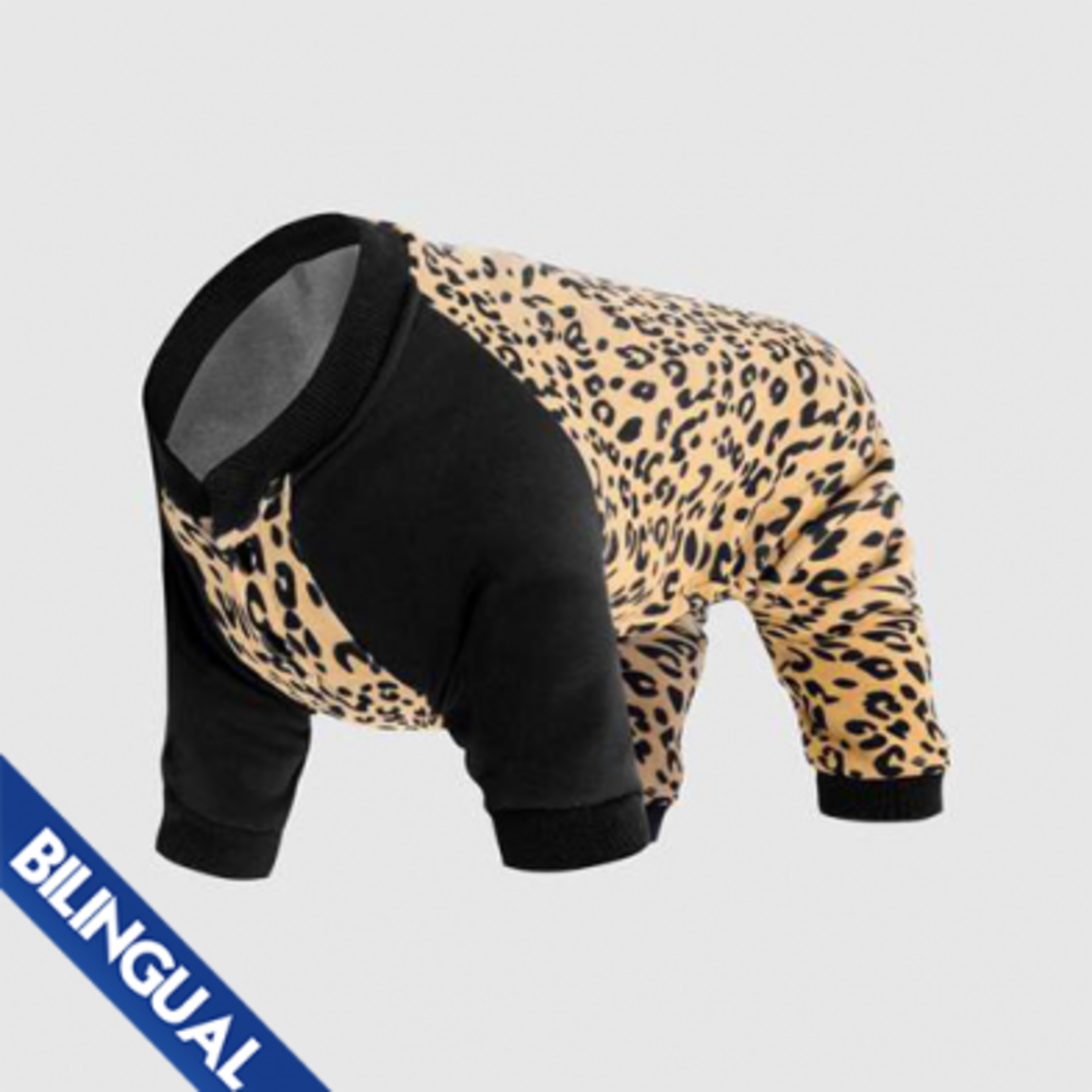 Canada Pooch Frosty Fleece Sweatsuit Leopard 10