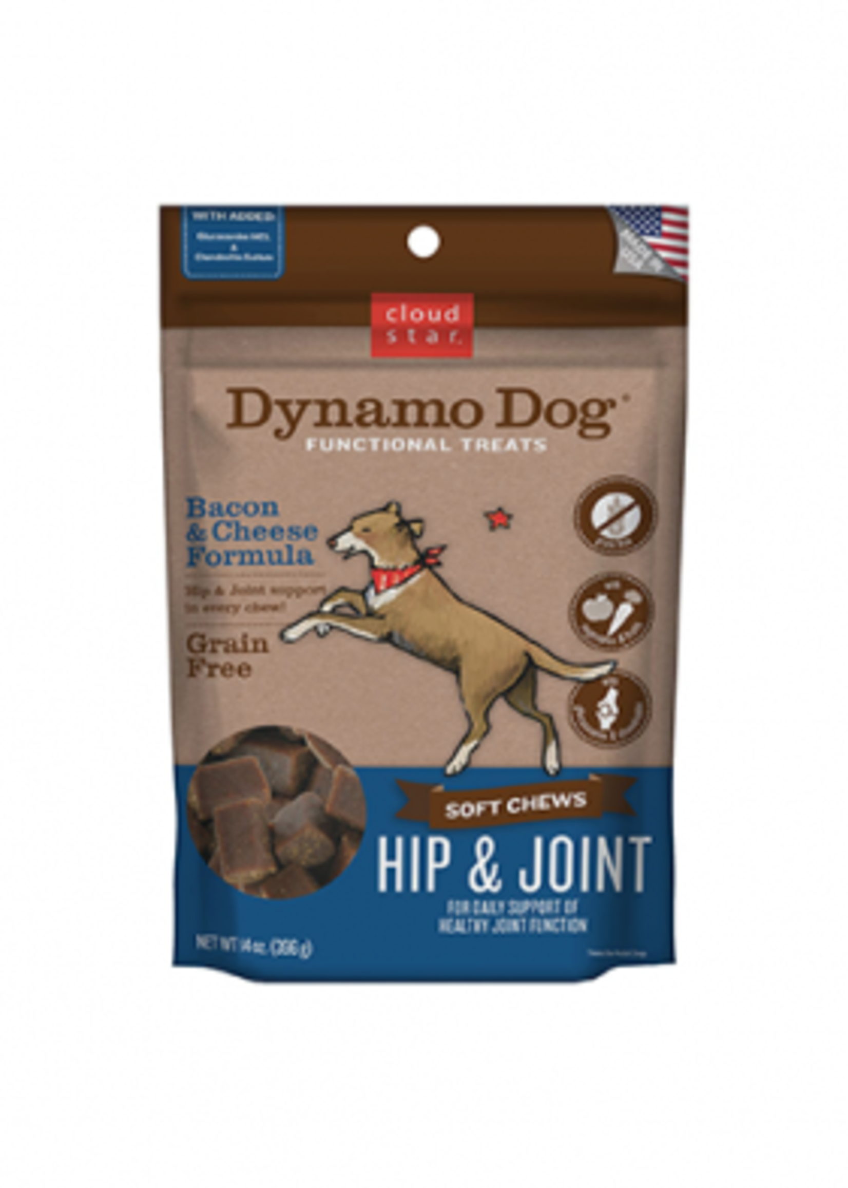 Cloud Star Dynamo Hip & Joint Dog Bacon and Cheese 14oz