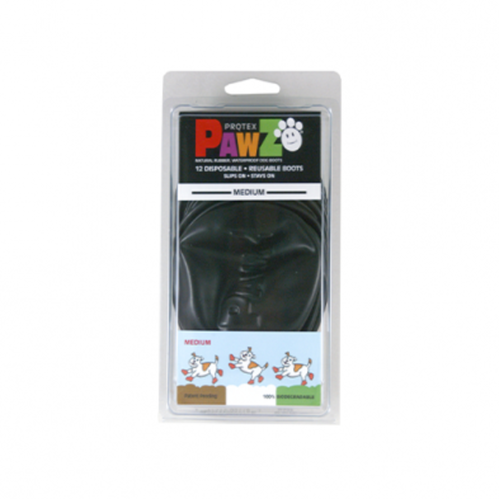 Pawz Dog Boots Medium Black