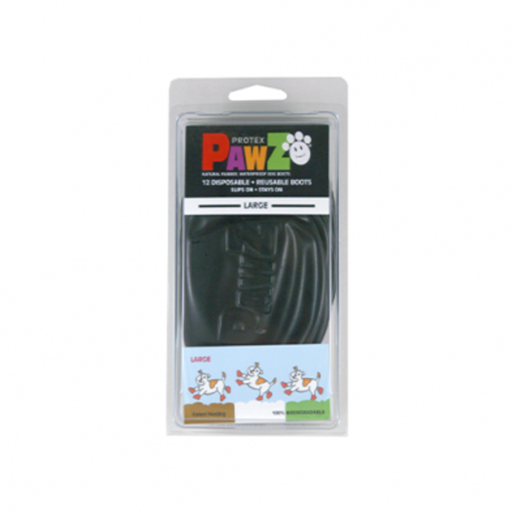 Pawz Dog Boots Large Black