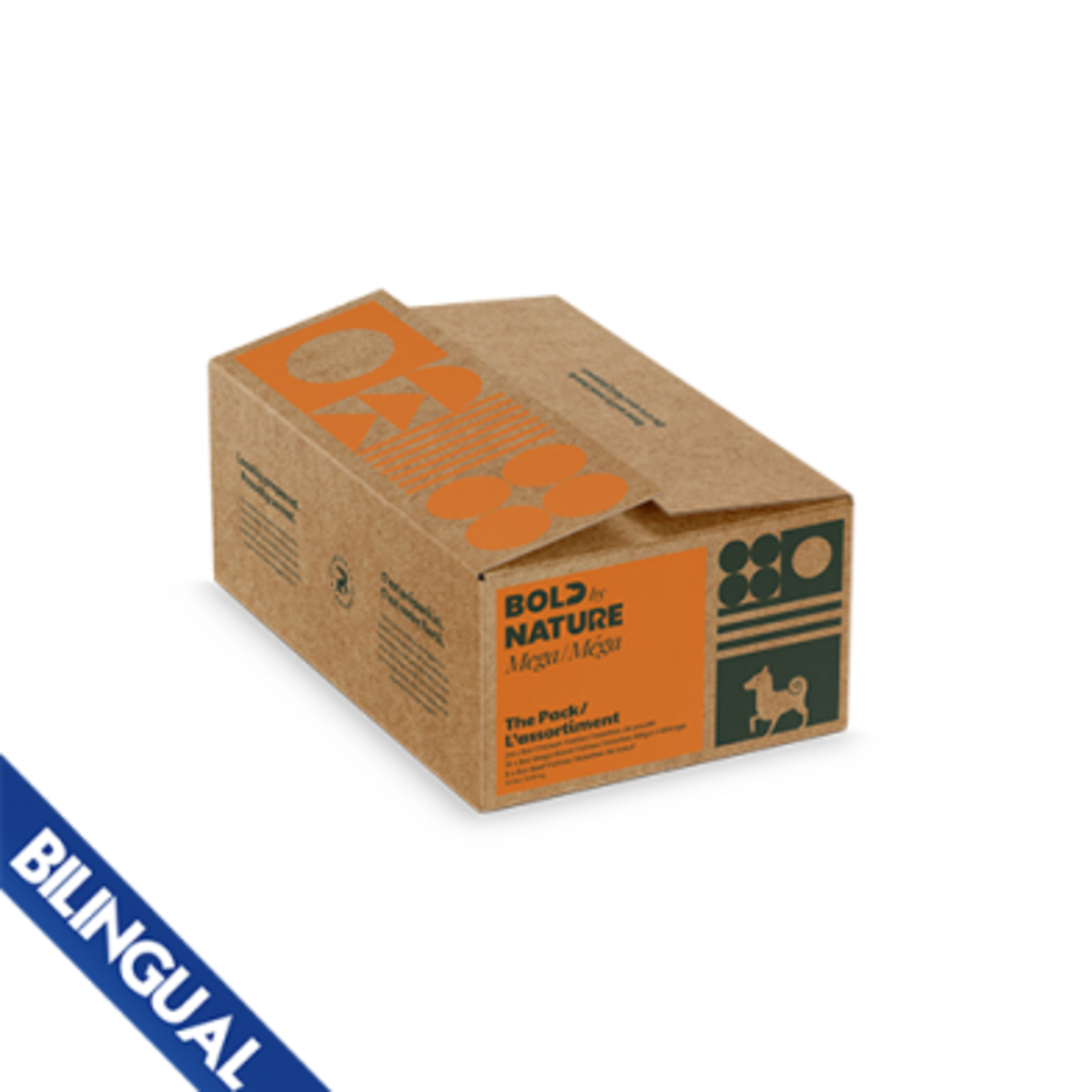BOLD by Nature Mega Dog Raw Chicken & Beef Variety Pack Patties 24lbs
