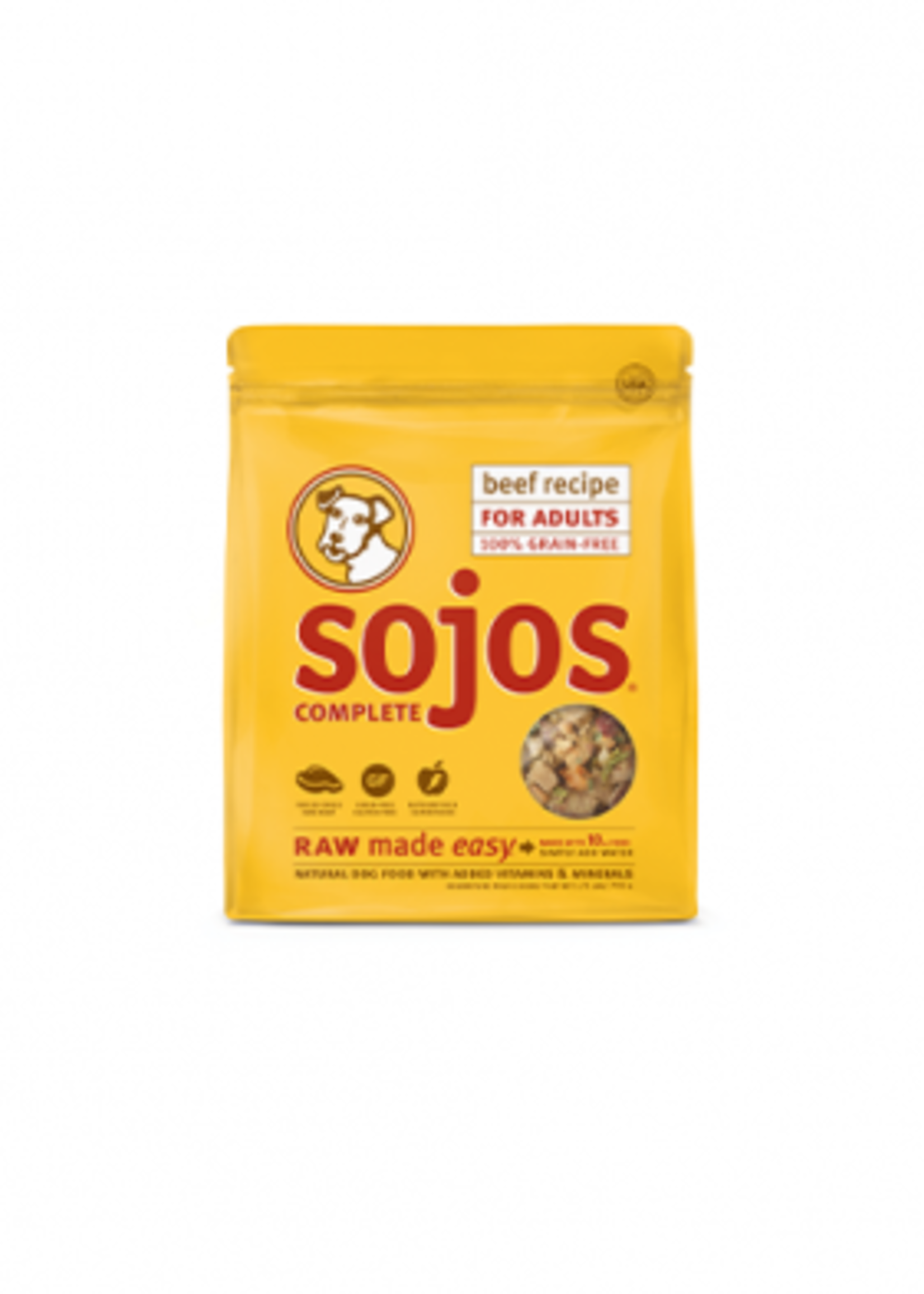 Sojos Complete Dog Food Mix Beef 1.75lb