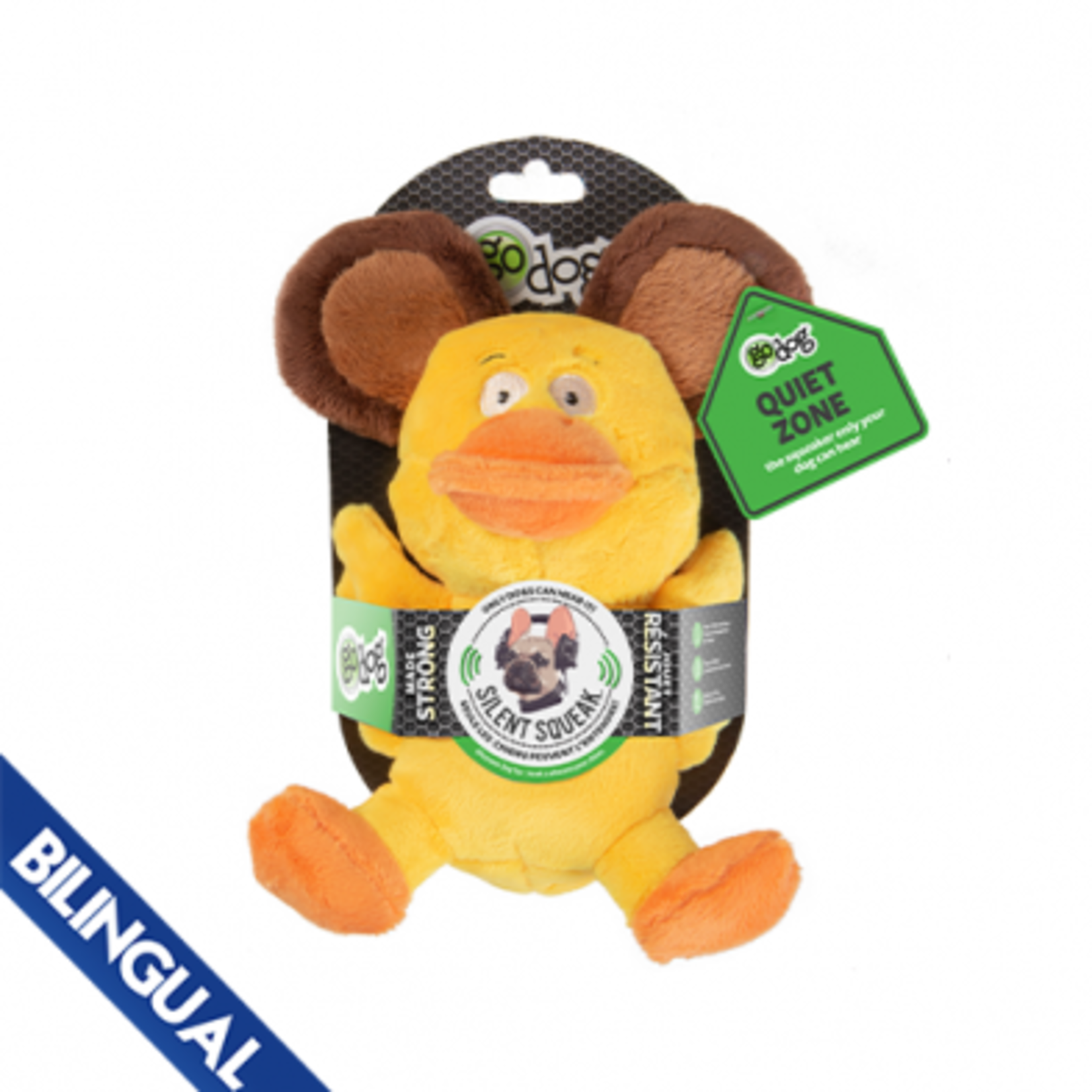 GoDog Go Dog Silent Squeaker Duck Bear Large