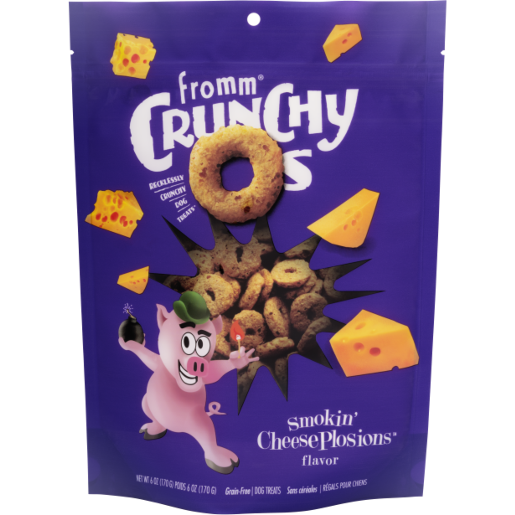 FROMM® Fromm Dog Crunchy O's Smokin' Cheese Plosions 6oz Single