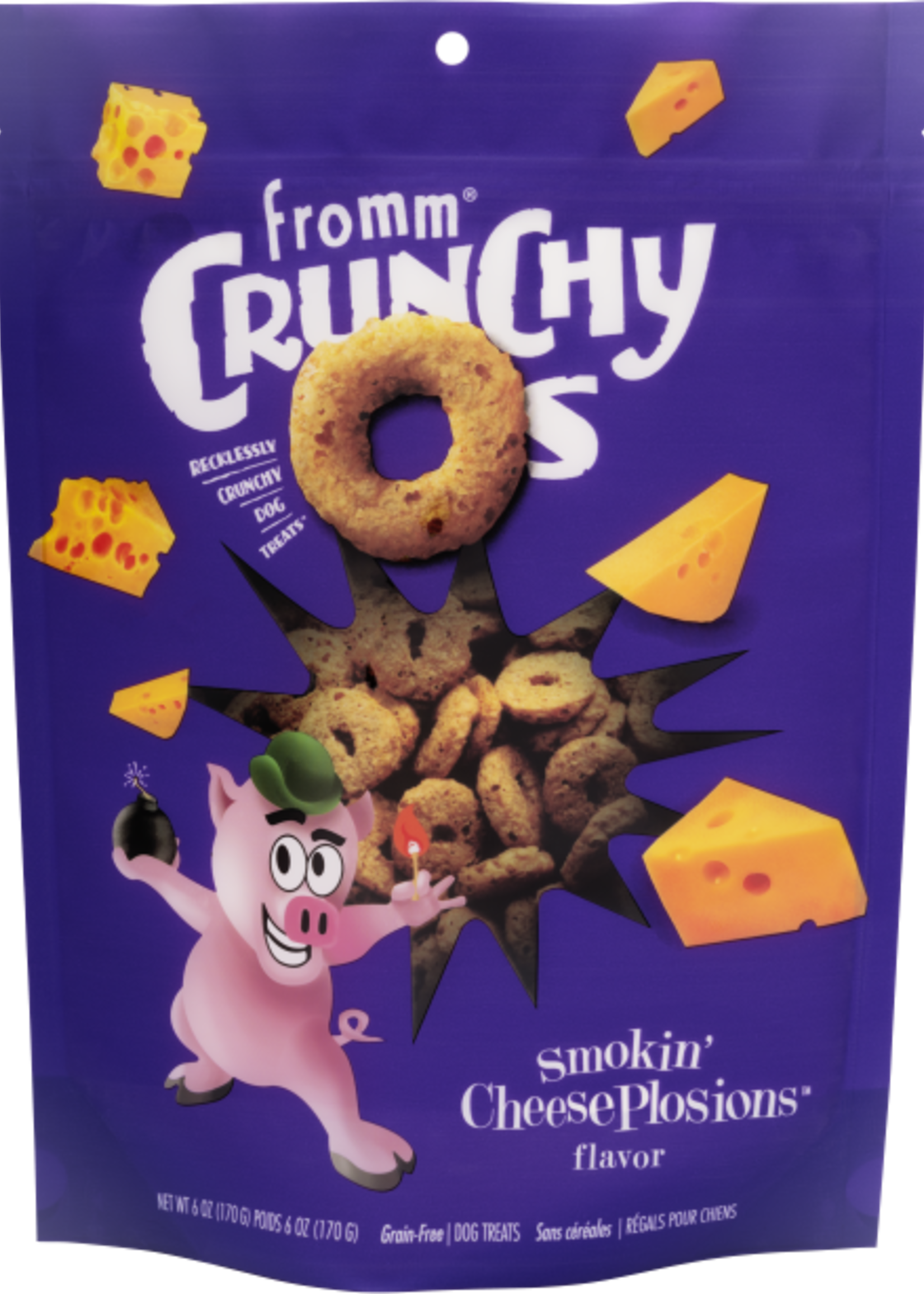 FROMM® Fromm Dog Crunchy O's Smokin' Cheese Plosions 6oz Single