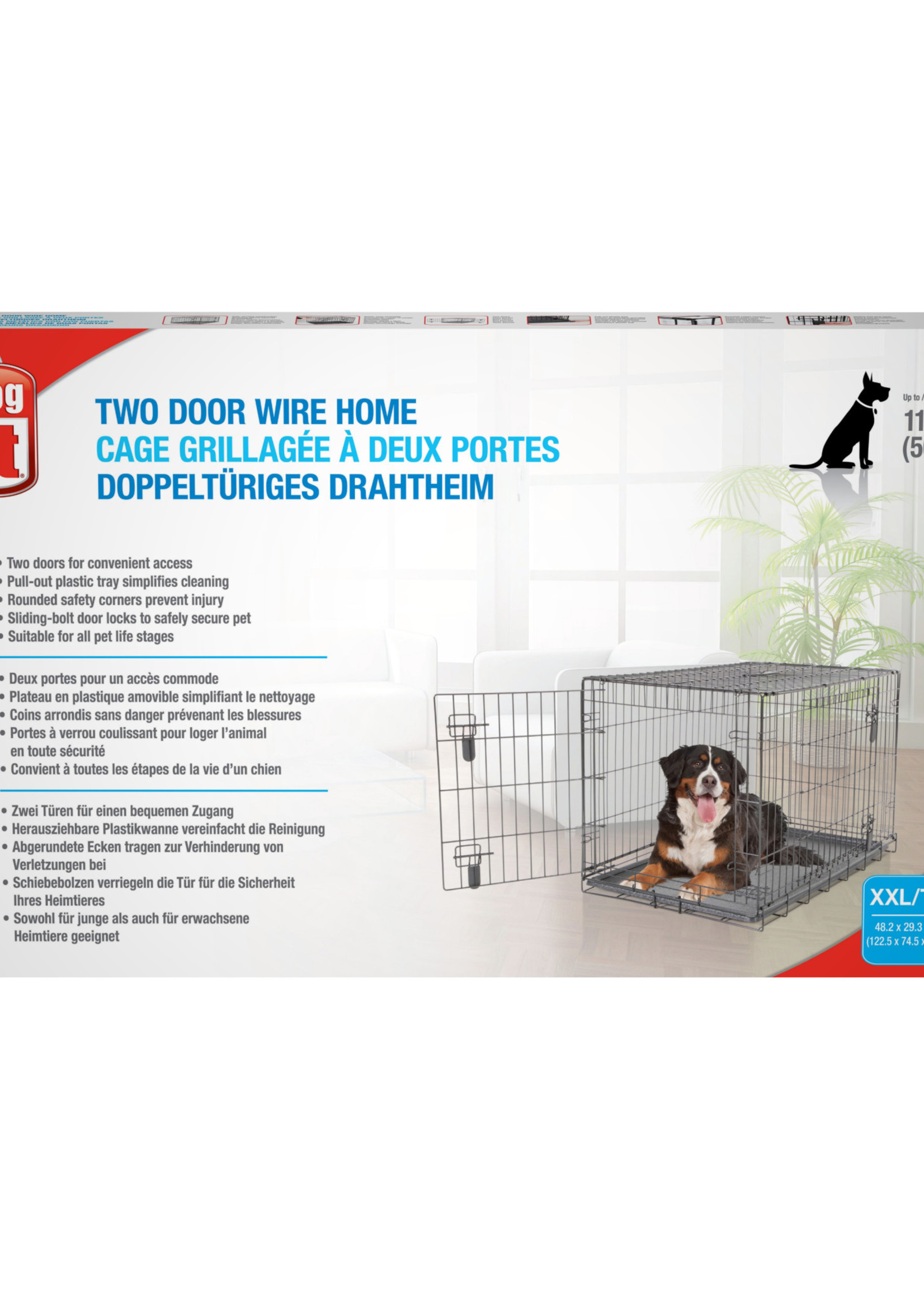 Dogit Dogit-2-Door Wire Crate with Divider XX-Lrg (48 x 29.3 x 31.5 in)