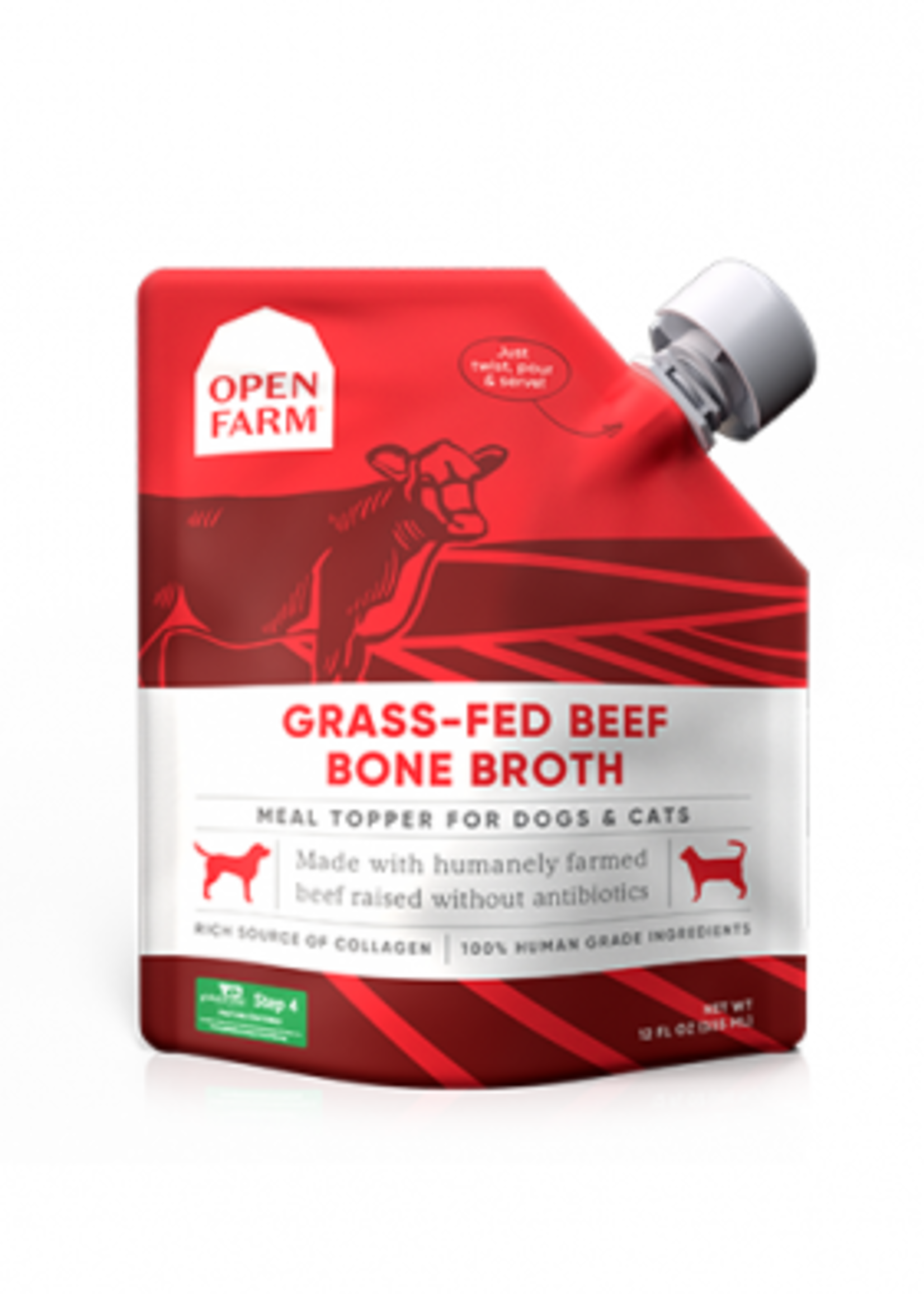 Open Farm Open Farm Beef Bone Broth 12 oz