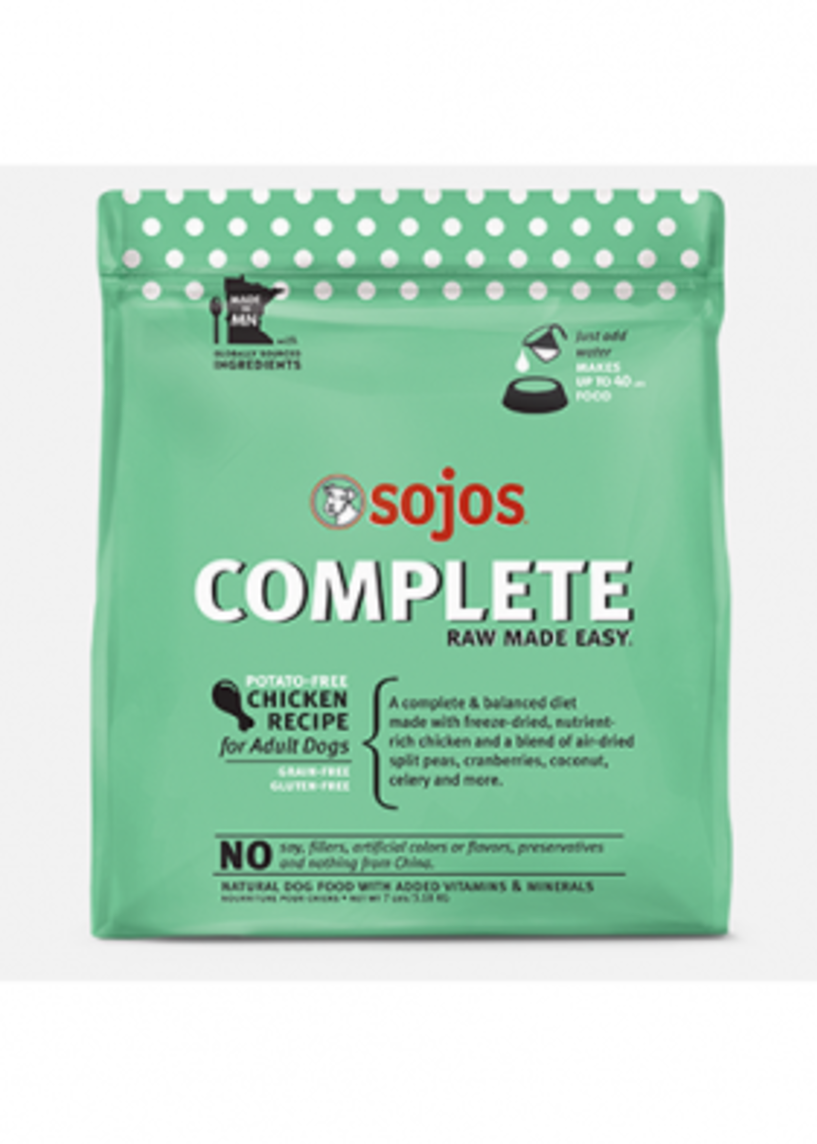 Sojos Complete Dog Food Mix Chicken 1.75lb