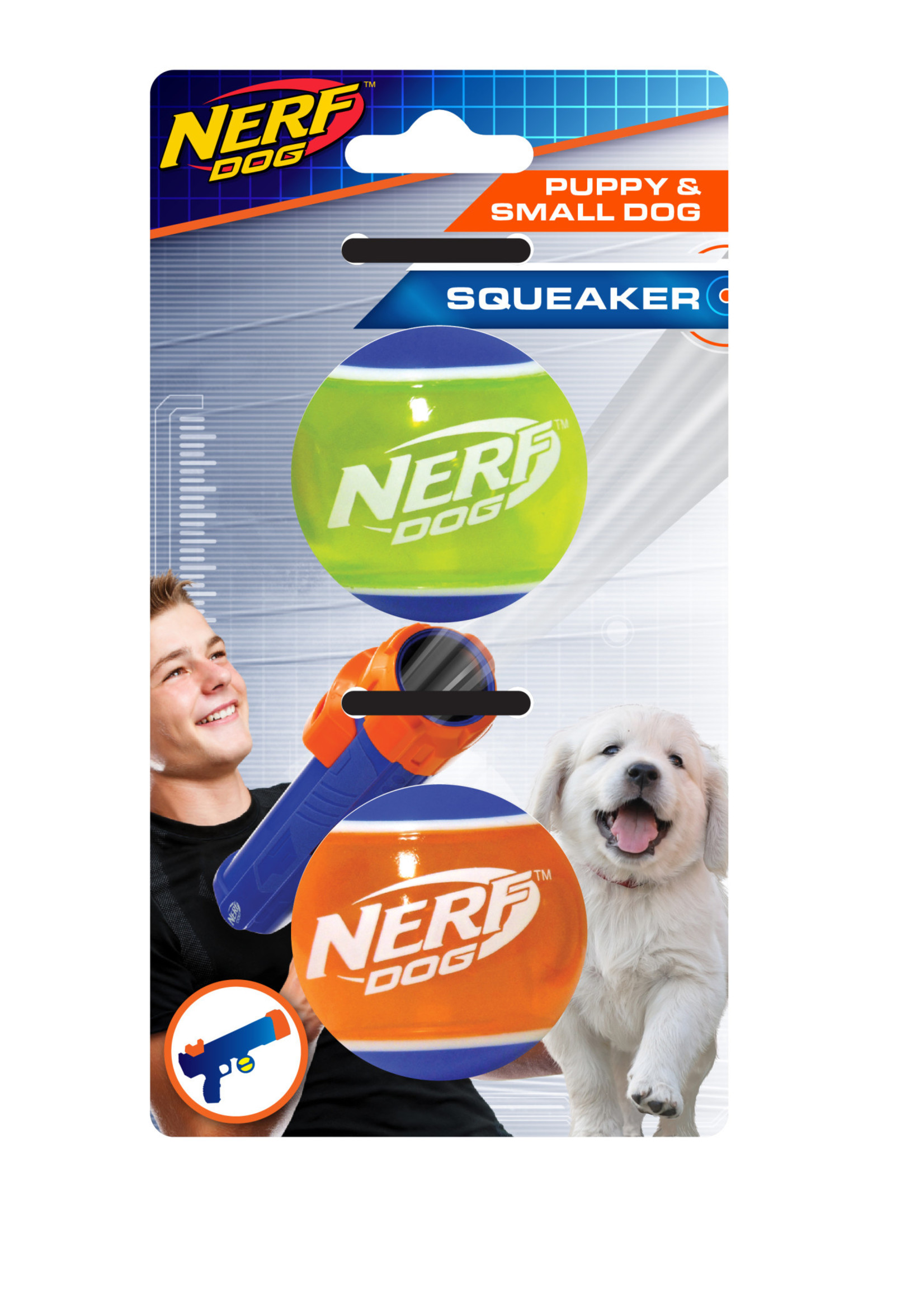 Nerf Nerf Puppy Tennis Ball Squeaker Small 2 pack