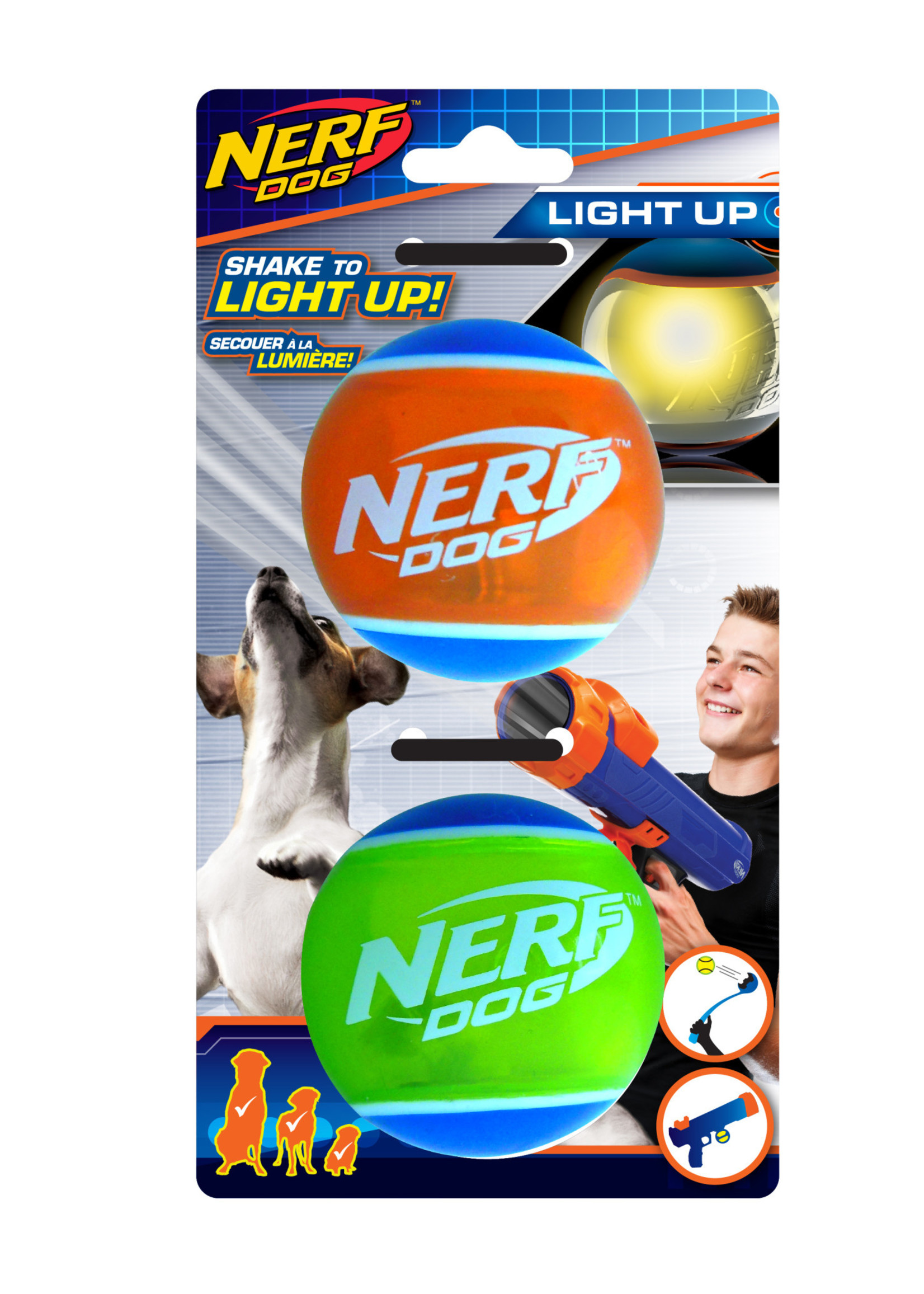 Nerf Nerf LED TPR Tennis Ball Medium 2 pack