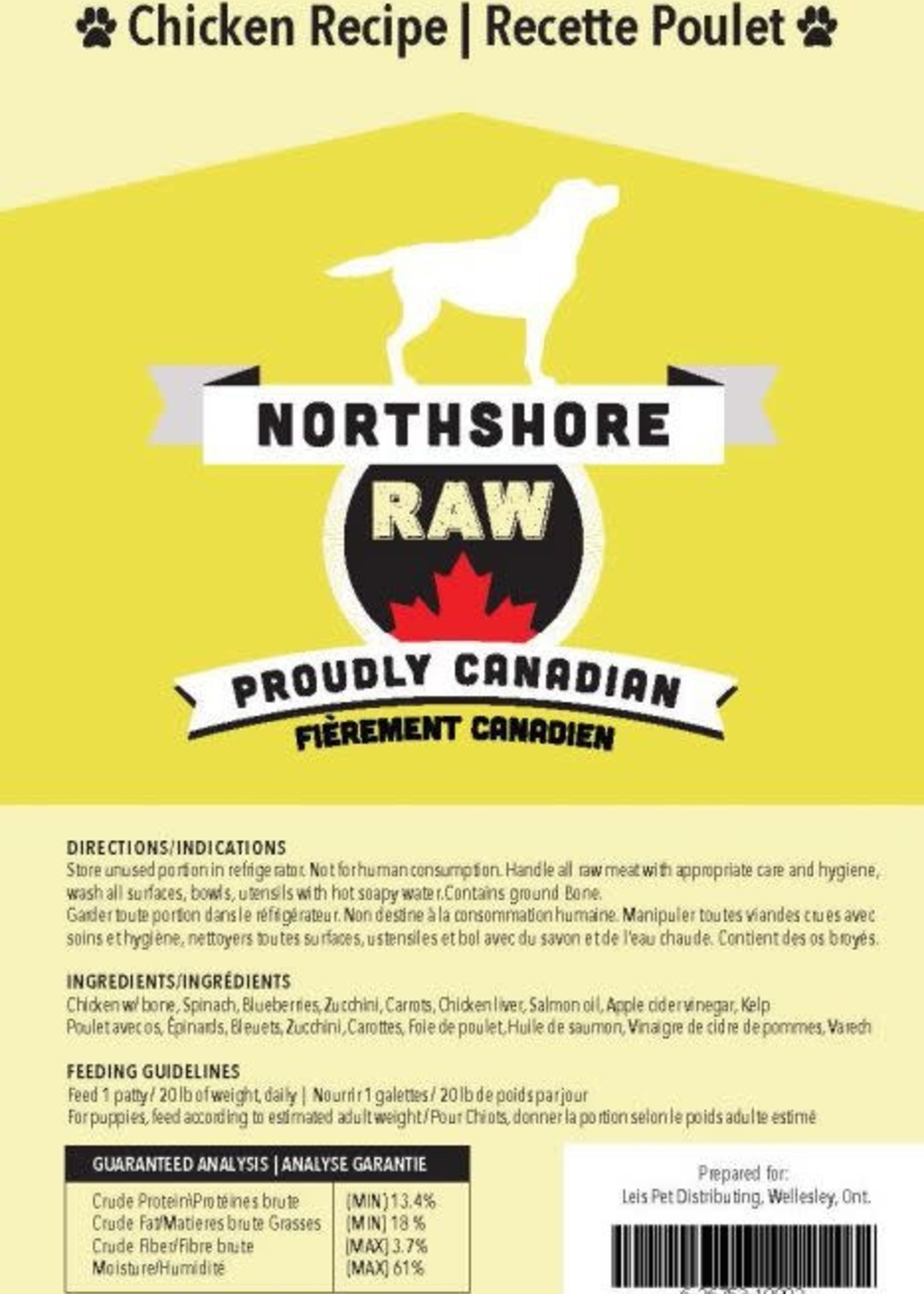 Northshore Raw Chicken Recipe 8lb