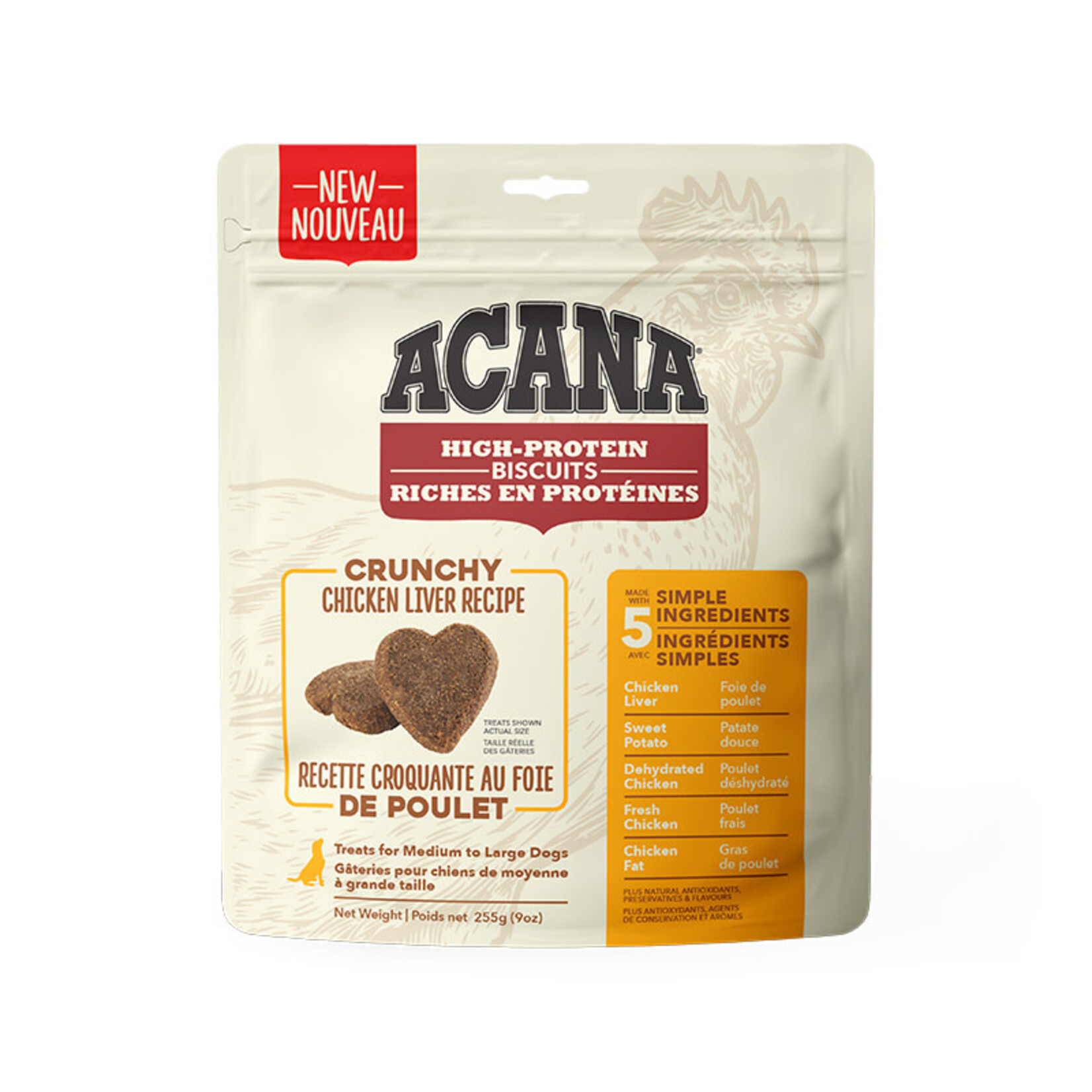 Acana® Acana Dog Crunchy Chicken Liver Biscuits Large 255g