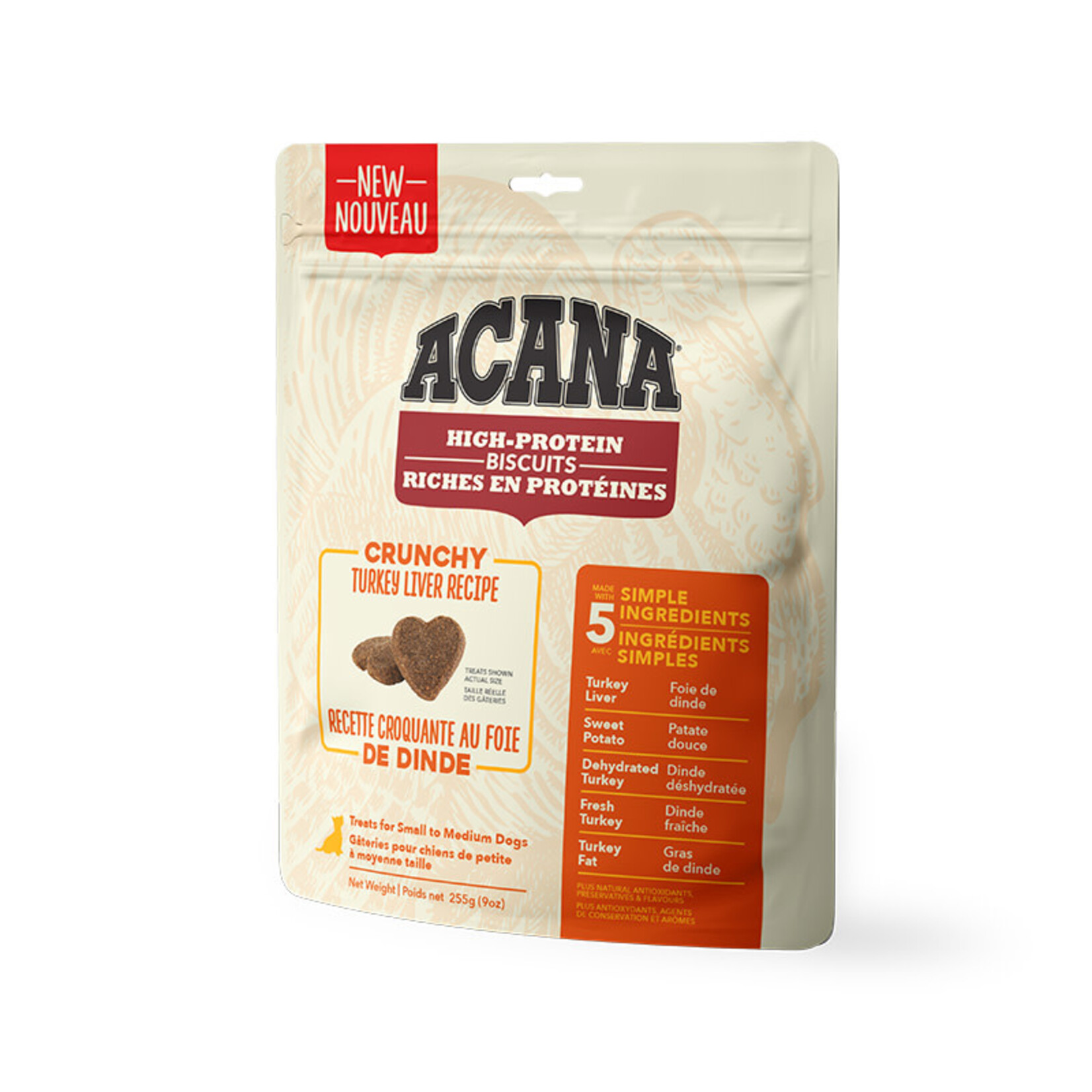 Acana® Acana Dog Crunchy Turkey Liver Biscuits Large 255g
