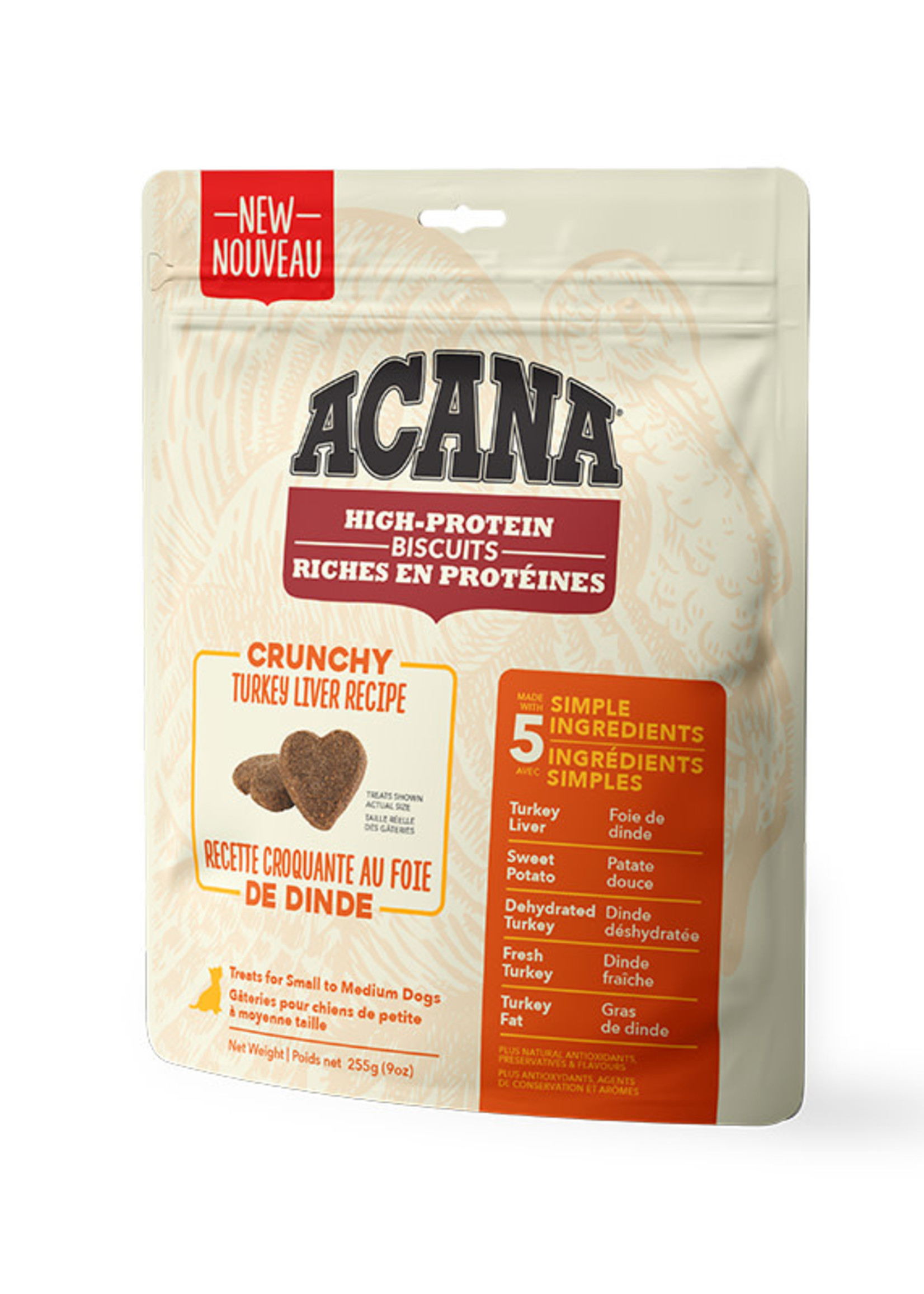 Acana® Acana Dog Crunchy Turkey Liver Biscuits Large 255g