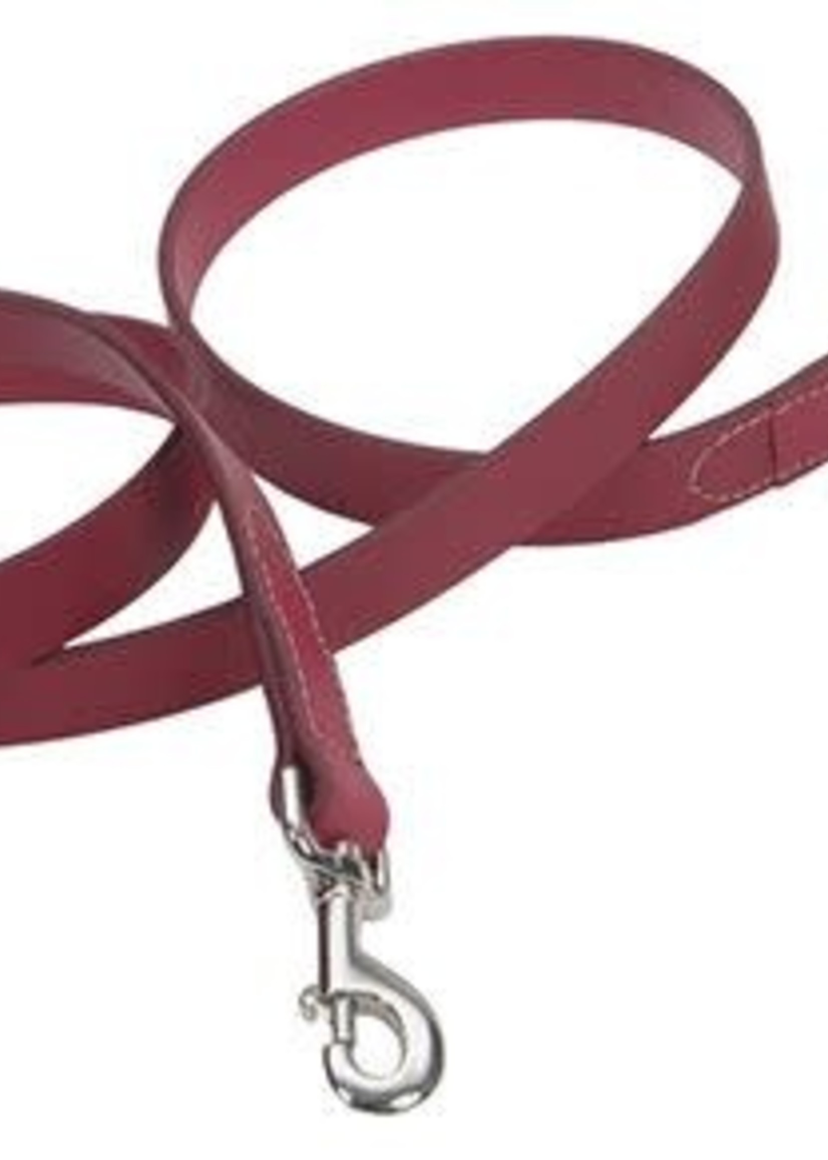 Circle T Circle T Oak Tanned Leather Leash Red Dog 1X1PC 1inx6ft
