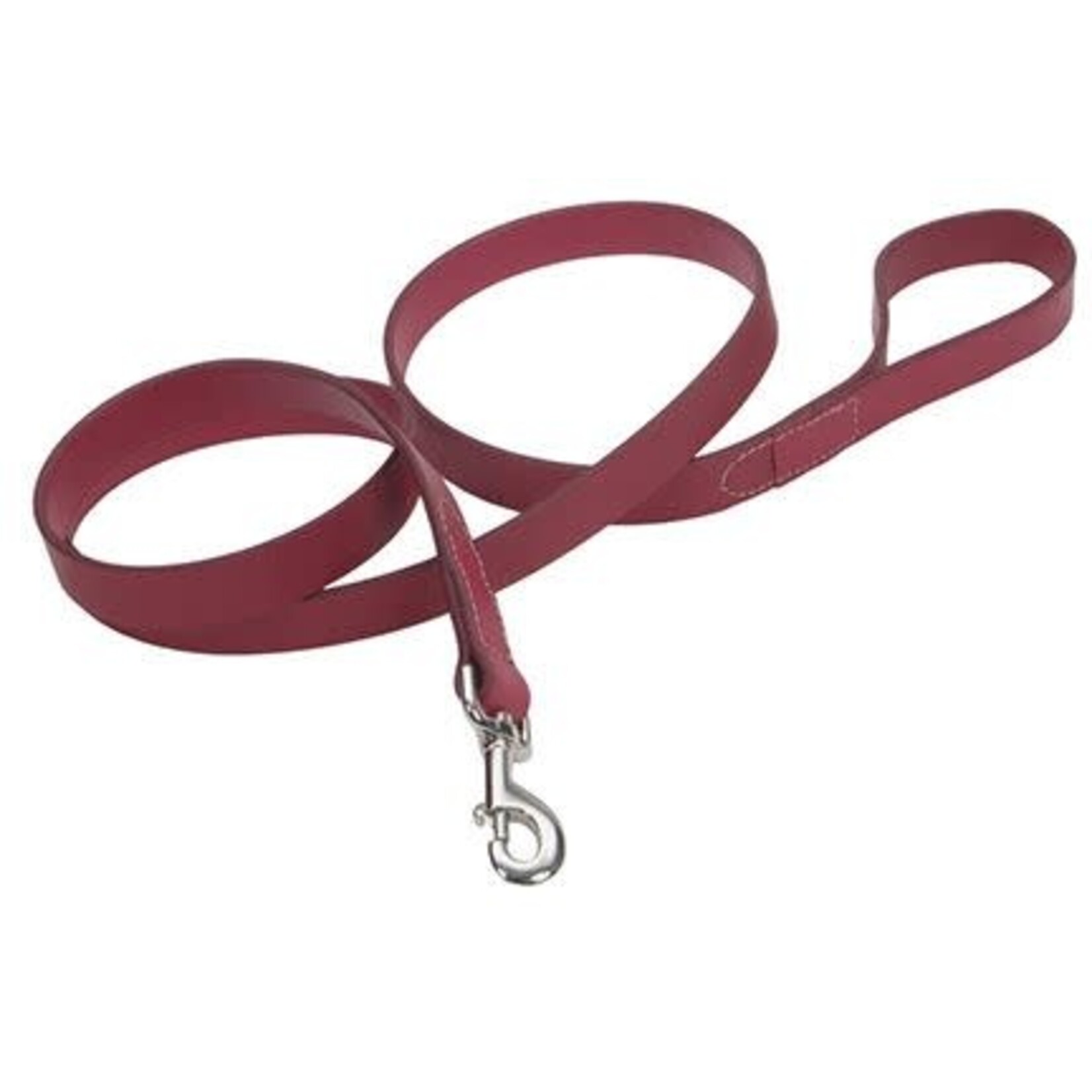 Coastal® Circle T Oak Tanned Leather Leash Red Dog 3/4inx4ft