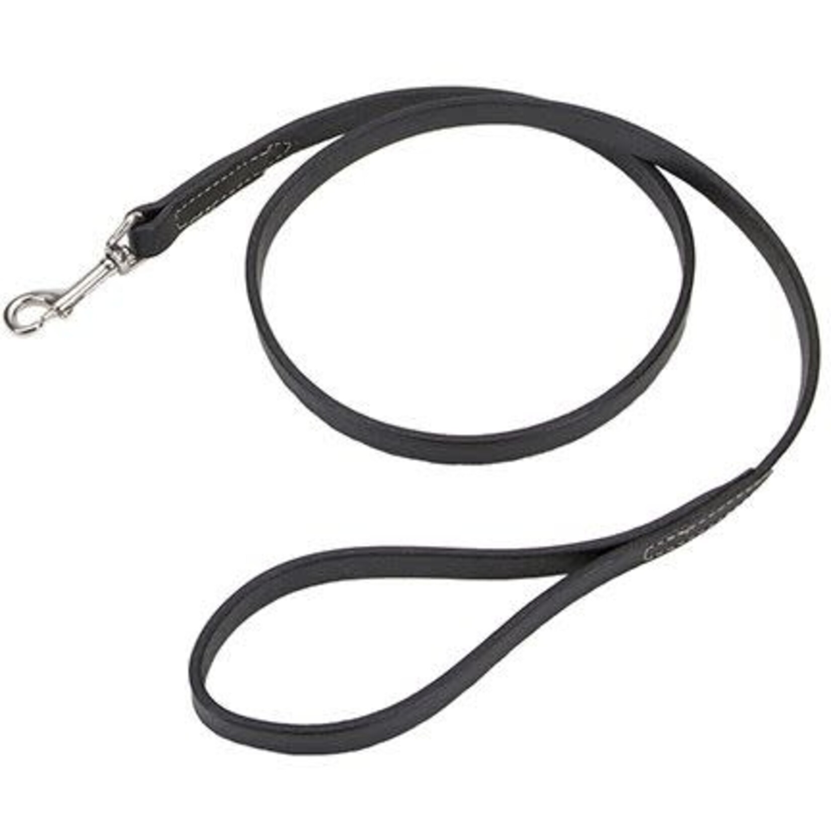 Coastal® Circle T Oak Tanned Leather Leash Black Dog 1X1PC 3/4inx4ft
