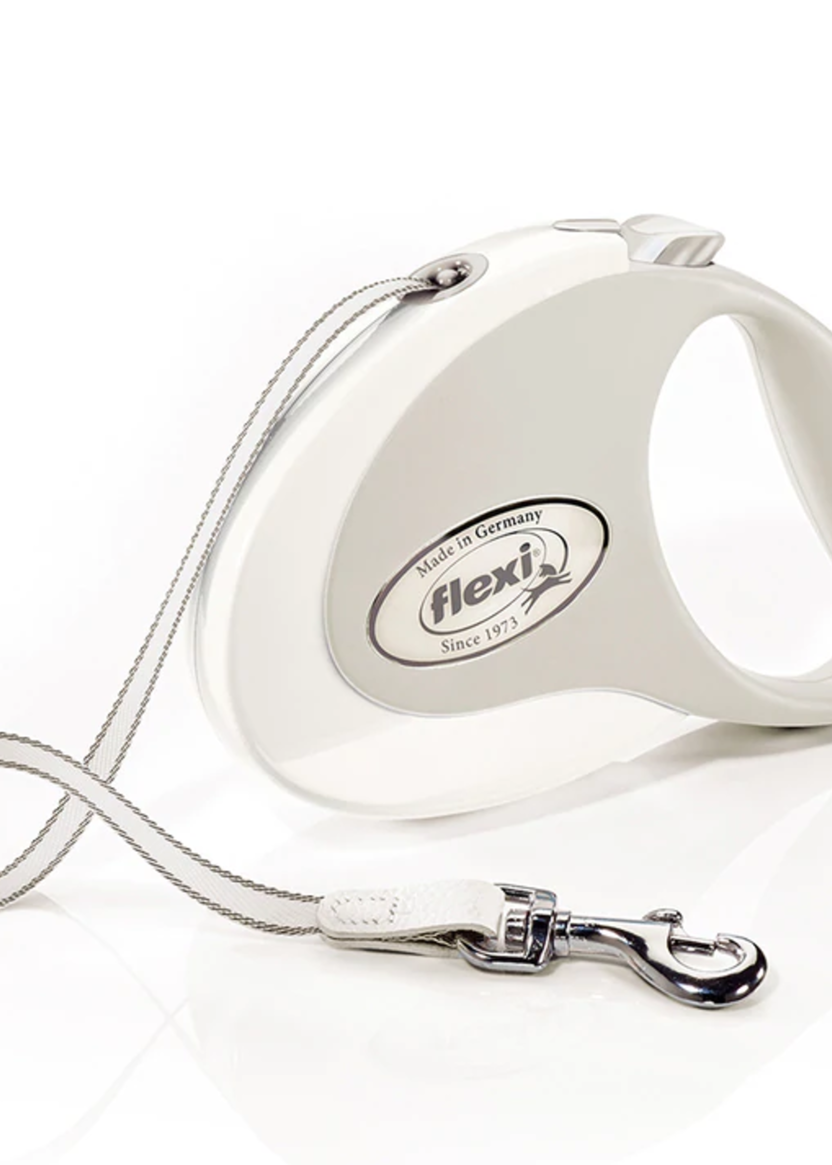 Flexi Flexi Style Tape Retractable Lead Medium 5 Meter White