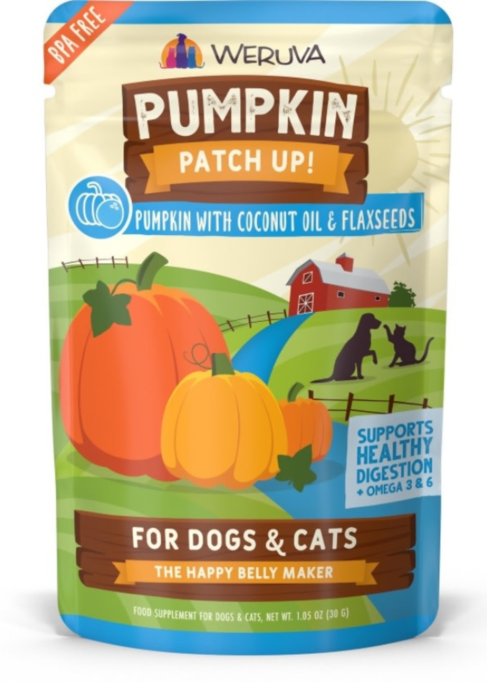 Weruva Pumpkin Patch Up Coconut Oil & Flaxseeds Dog & Cat 2.8oz
