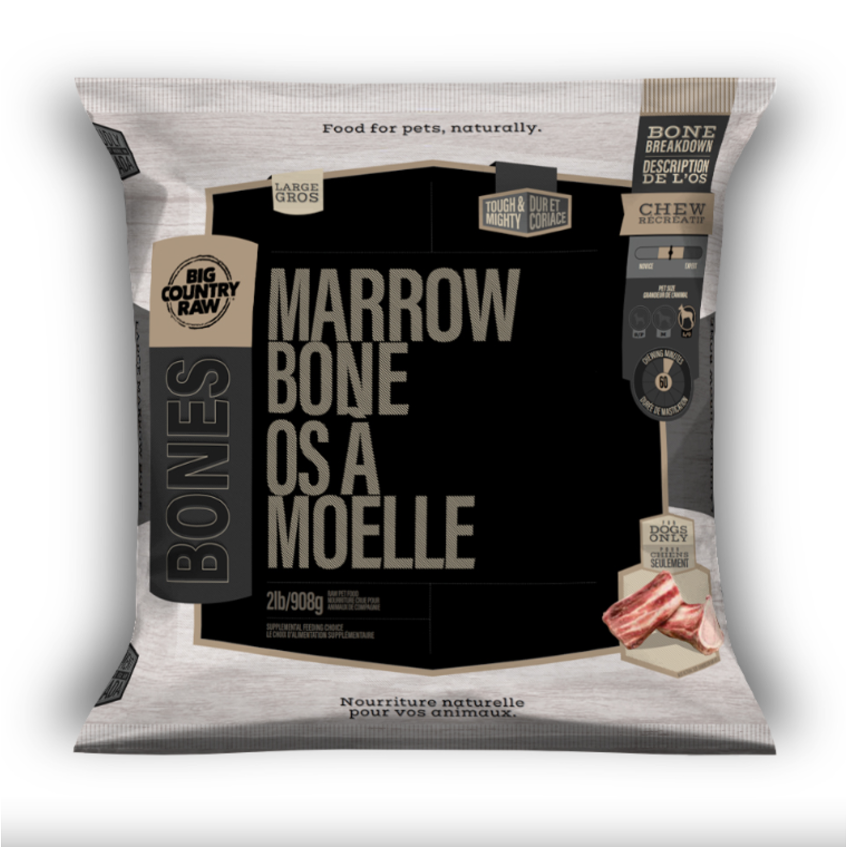 Big Country Raw Big Country Raw Beef Marrow Bone Large 2lbs