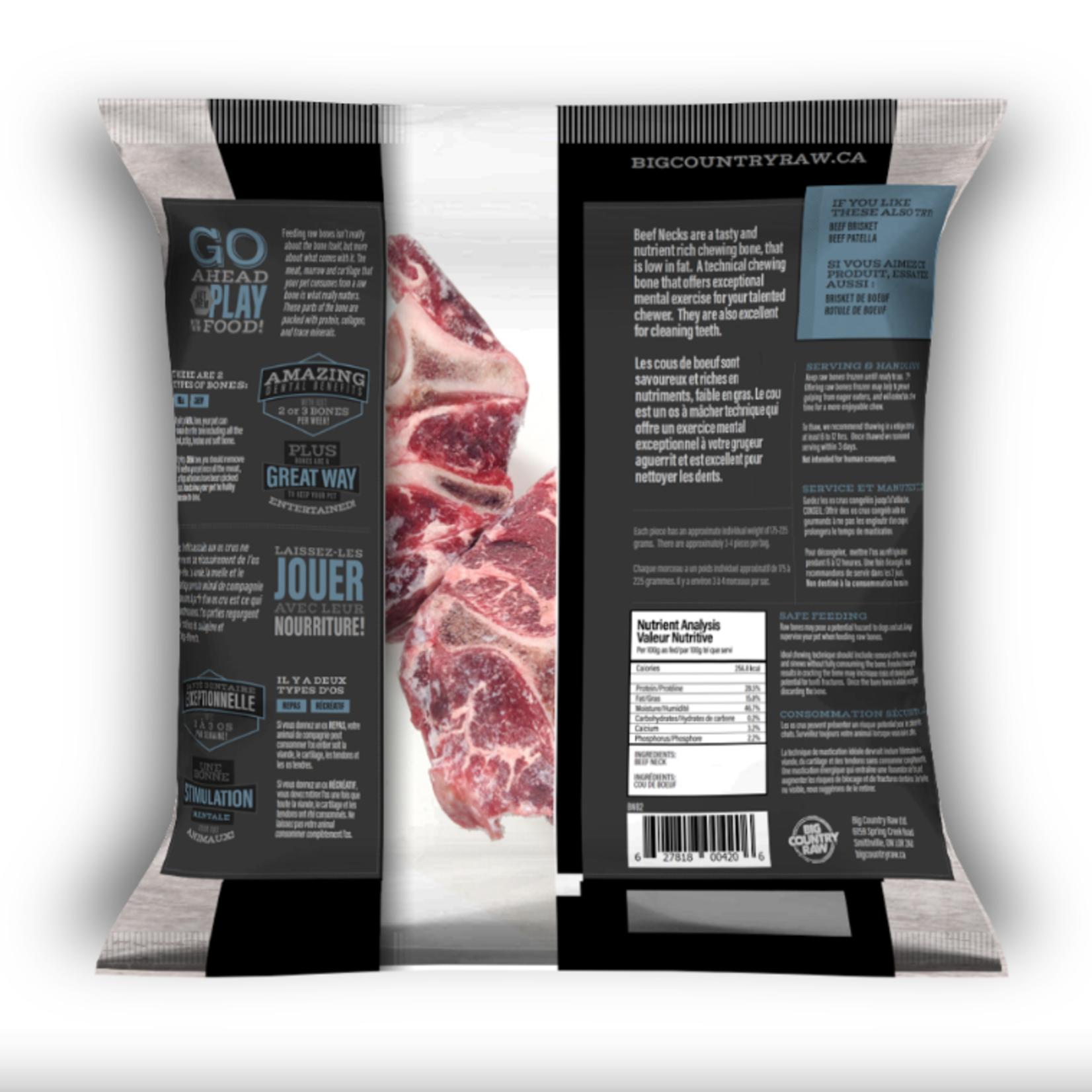 Big Country Raw Big Country Raw Beef Neck Bone 2lb