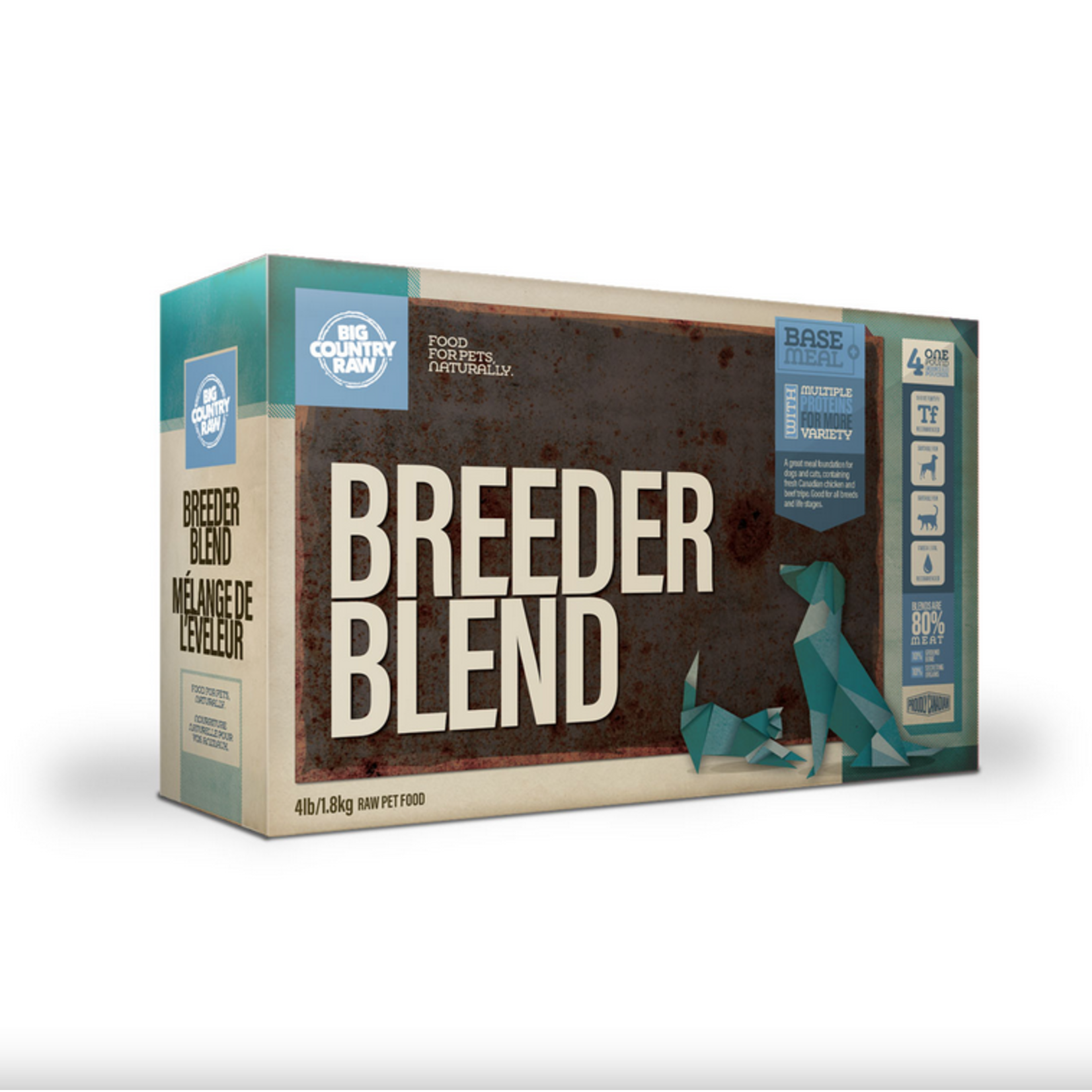Big Country Raw Big Country Raw Breeder Blend Carton 4lbs