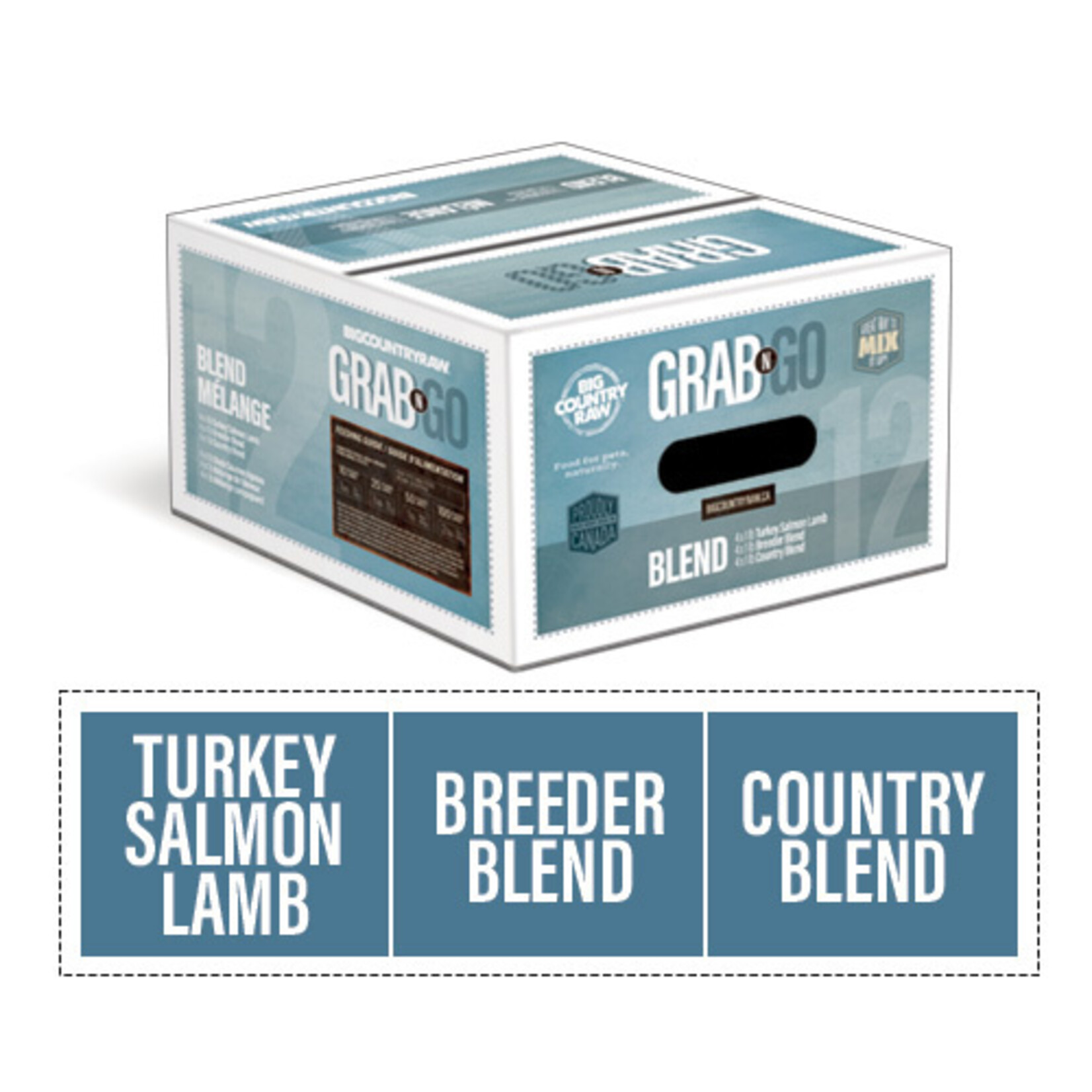 Big Country Raw Big Country Raw Grab N Go Blend 12lbs