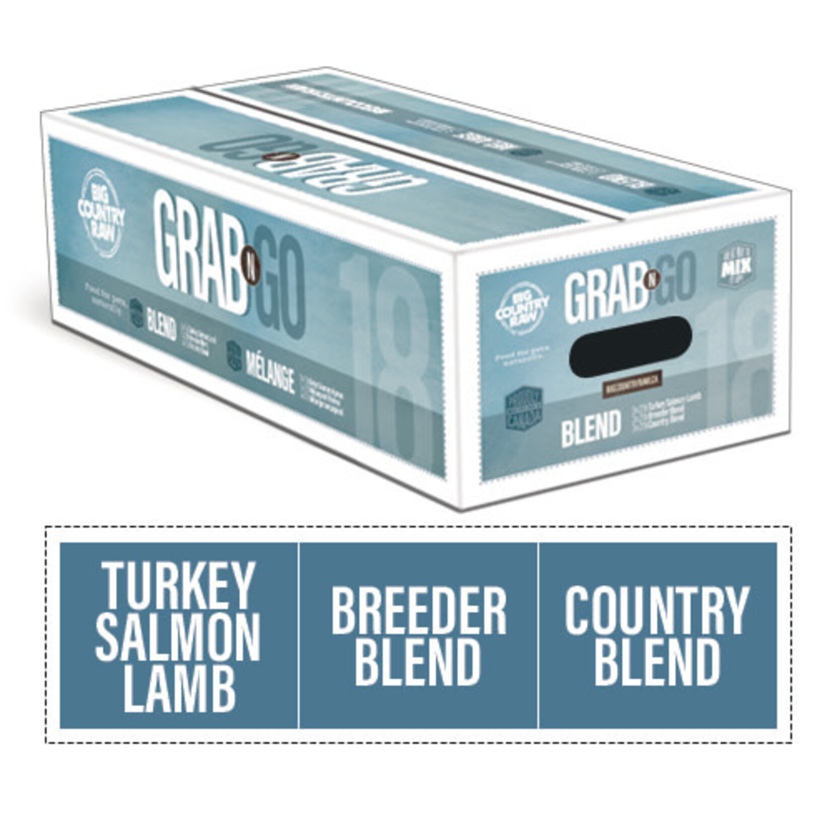 Big Country Raw Big Country Raw Grab N Go Blend 18lbs