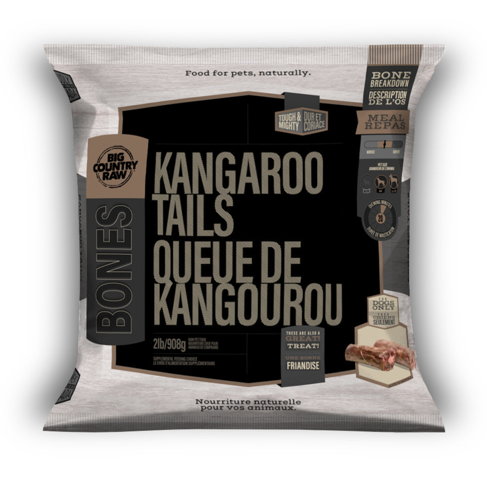 Big Country Raw Big Country Raw Kangaroo Tail 2lbs