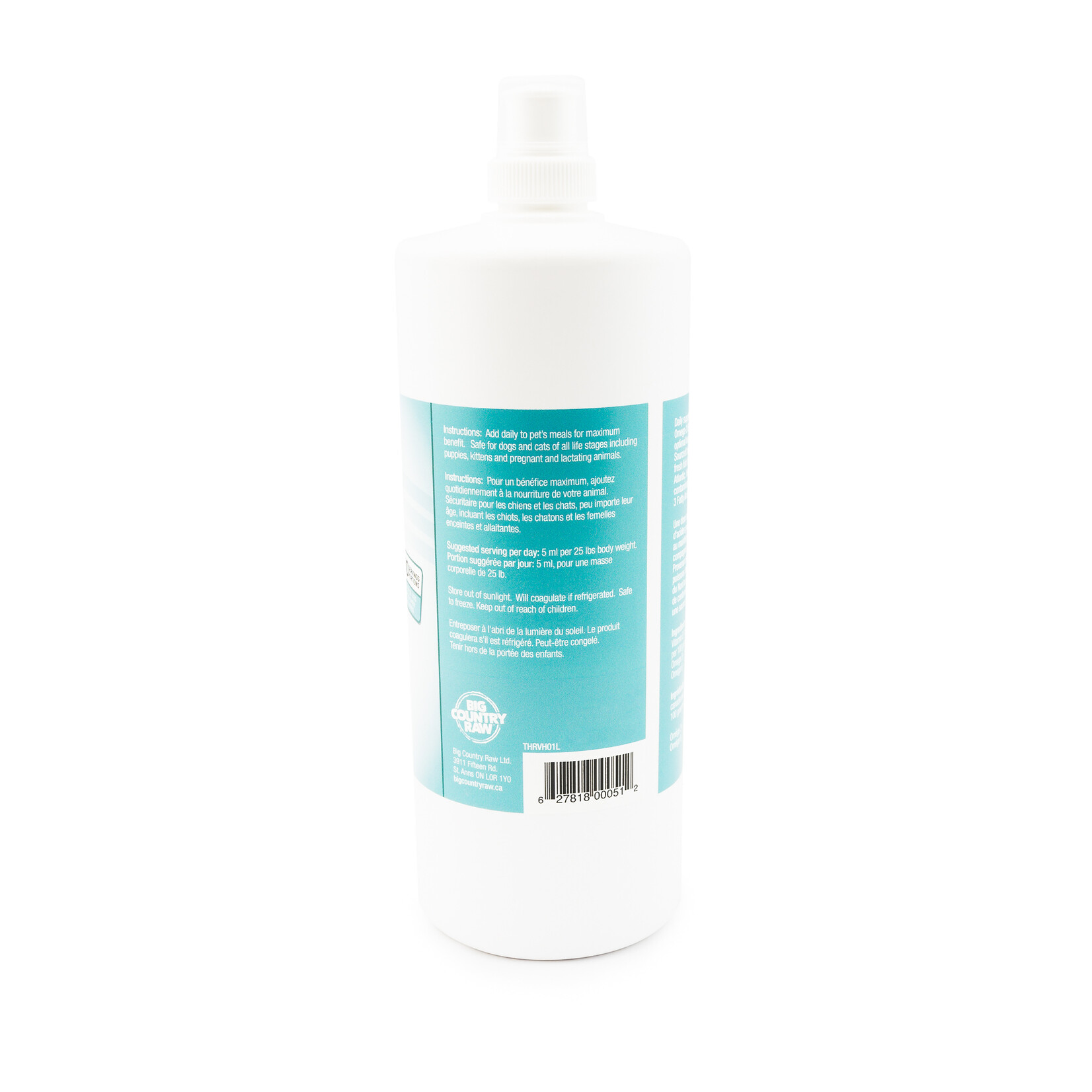 Big Country Raw Thrive Herring Oil 1L