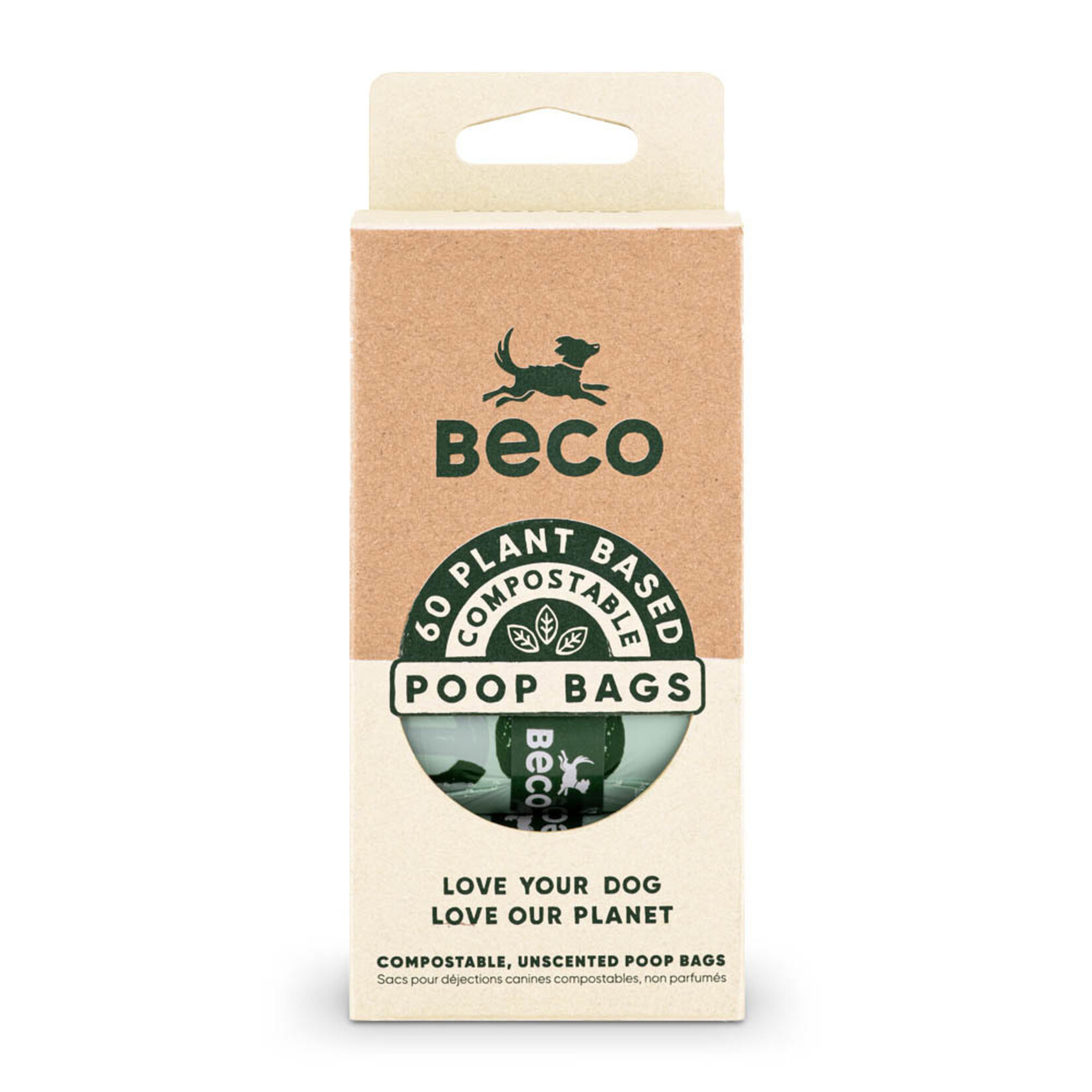 Beco Beco Bags Compostable 4 Rolls (60 bags)