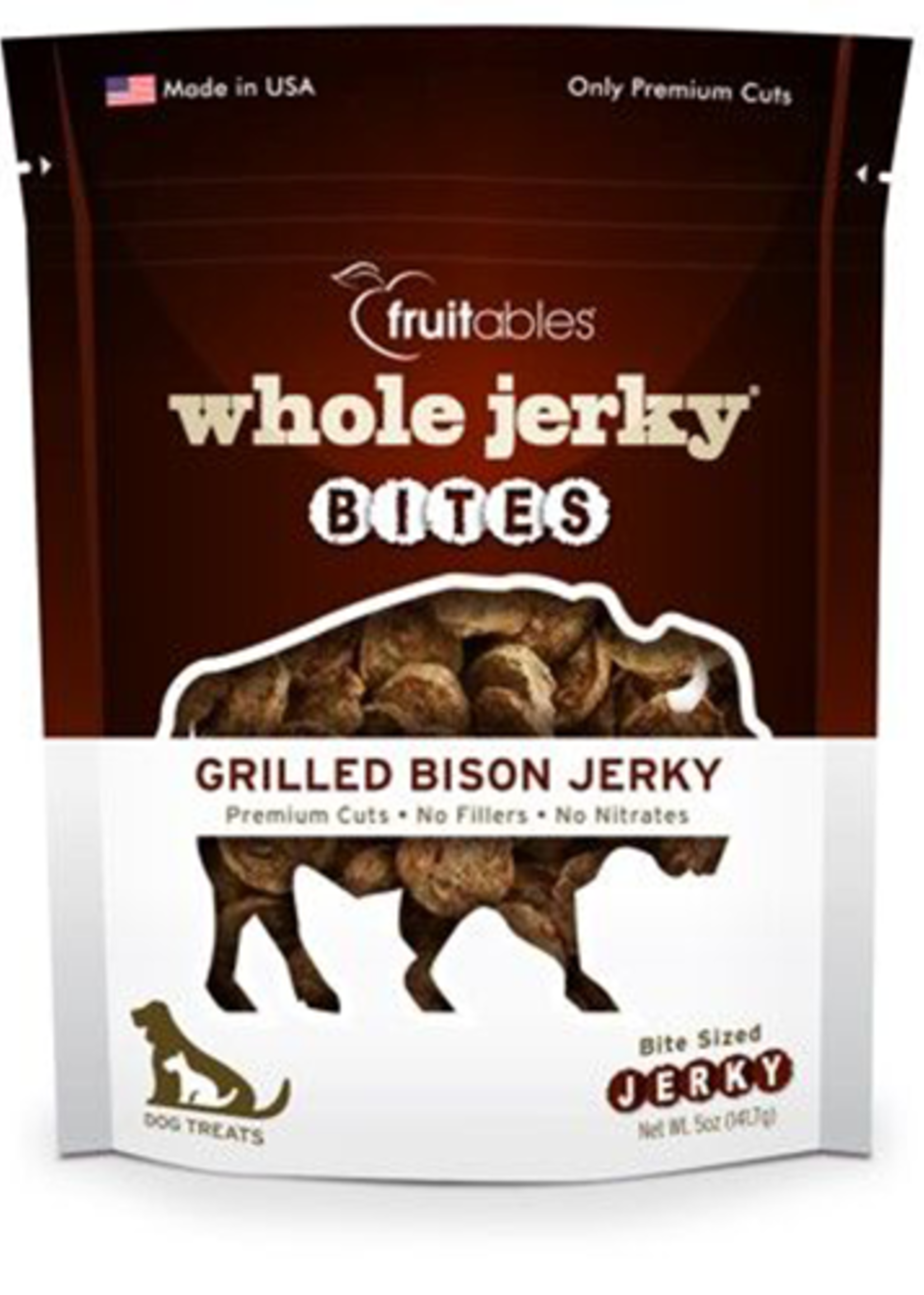 Fruitables Fruitables® Grilled Bison & Apple Whole Jerky® Bites Dog Treat 5 oz