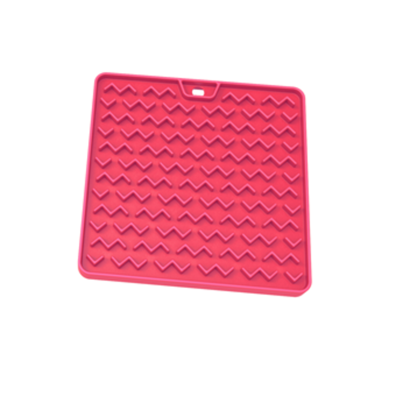 Messy Mutts Messy Cats Silicone Feeding Mat Pink 5.5x5.5"