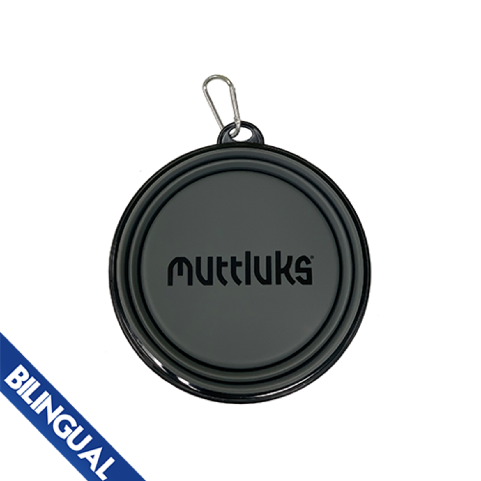Muttluks Muttluks Collapsible Dog Bowl Grey Large