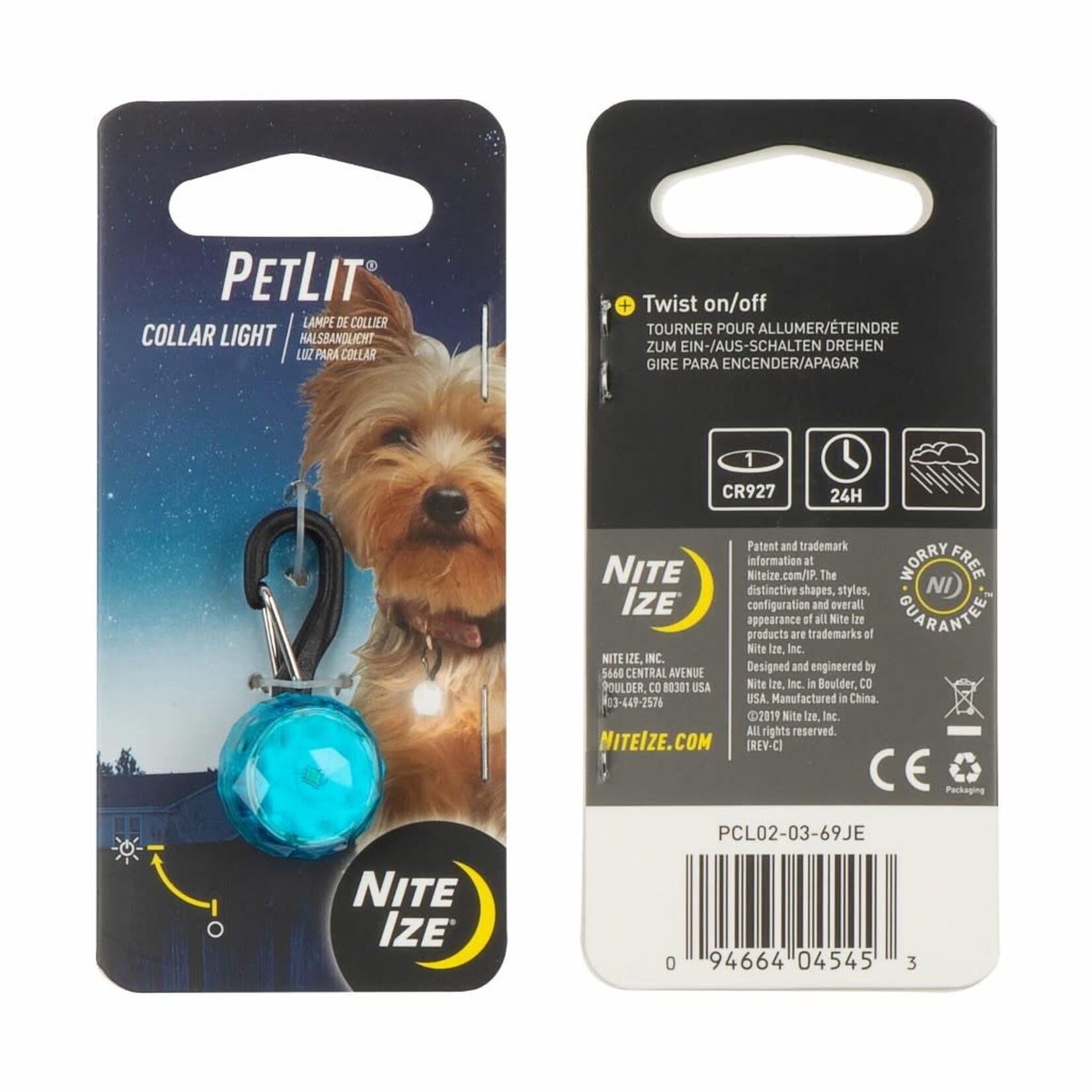 Nite Ize PetLit Turquoise