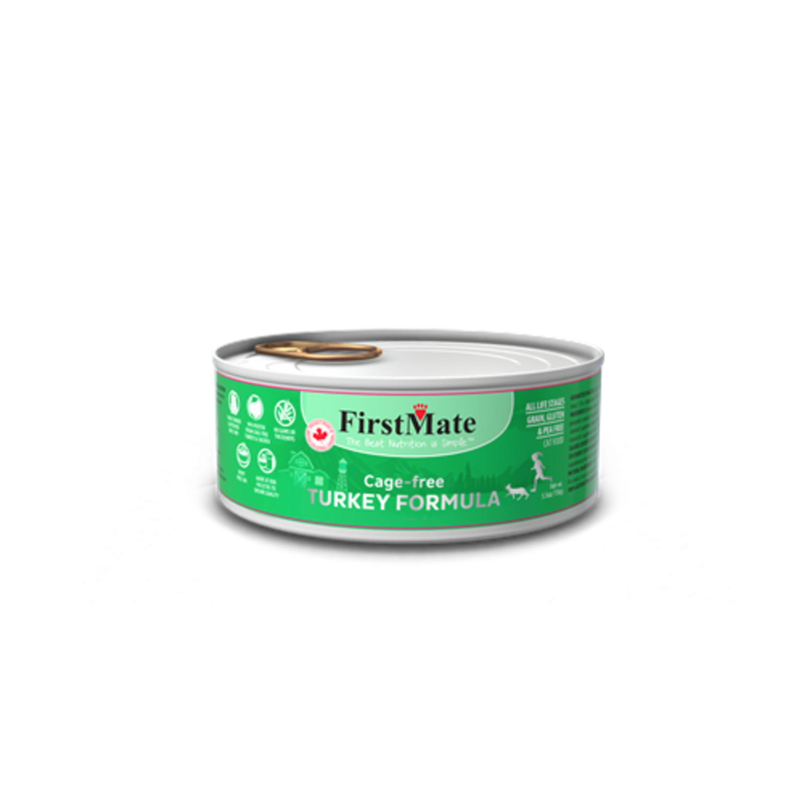 FirstMate FirstMate Grain Free LID Turkey Cat Can 156g