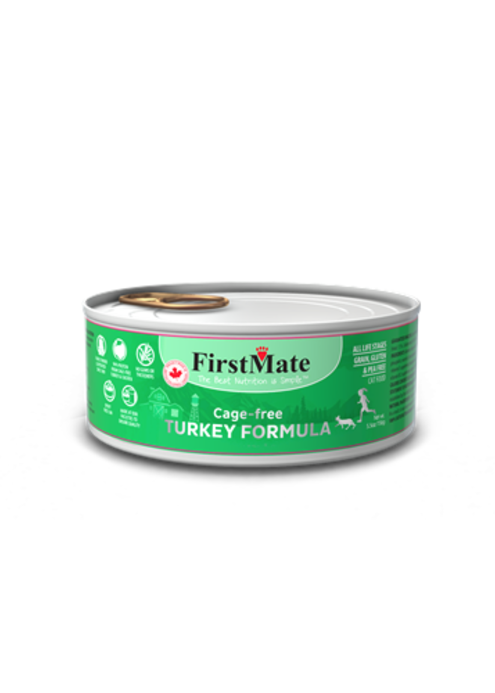 FirstMate FirstMate Grain Free LID Turkey Cat Can 156g