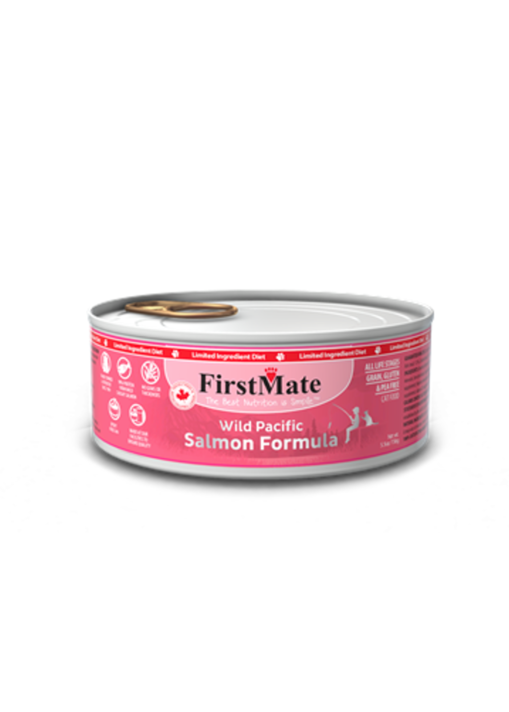 FirstMate FirstMate Grain Free Salmon Cat 156g 5.5 oz can