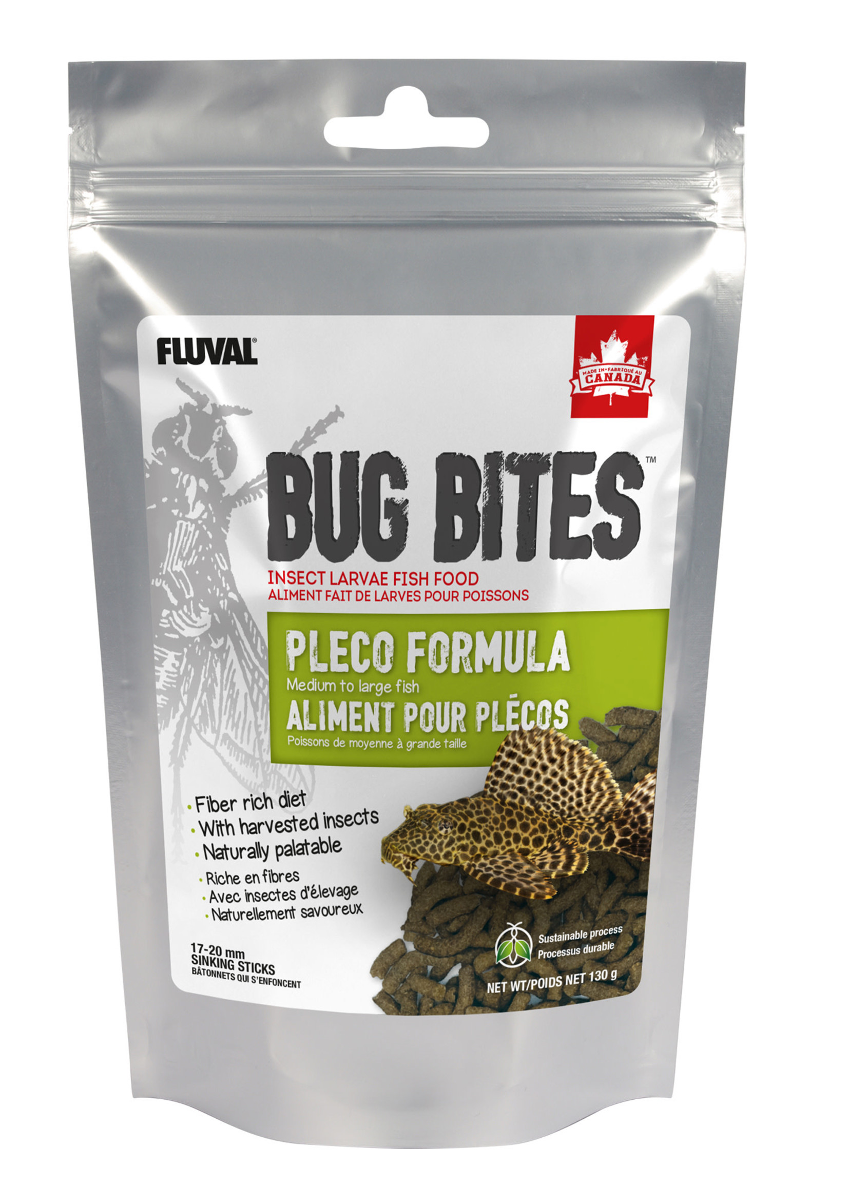 Fluval Fluval Bug Bites Pleco Formula 130g