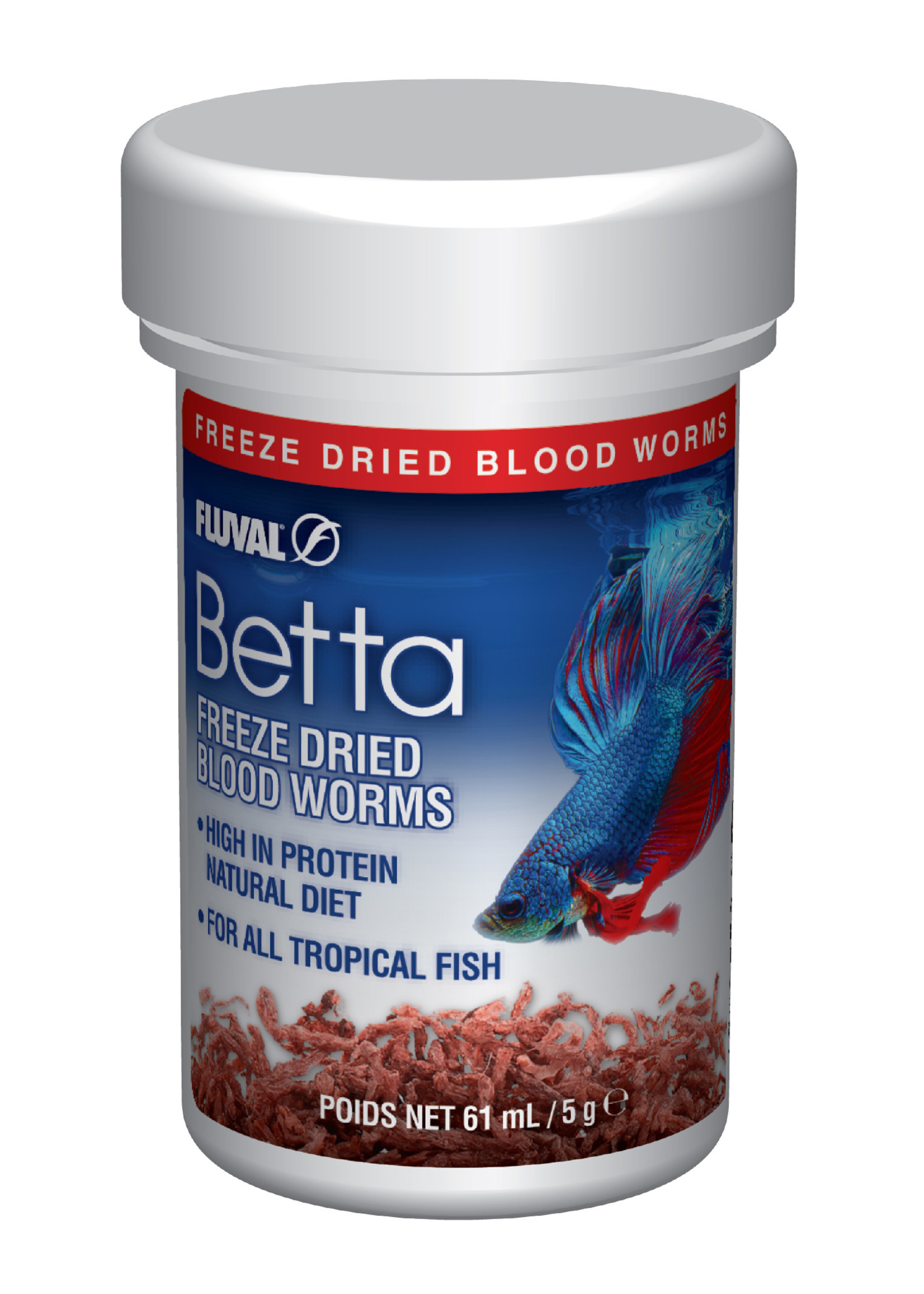 Fluval Fluval Betta Freeze Dried Bloodworms 0.18oz