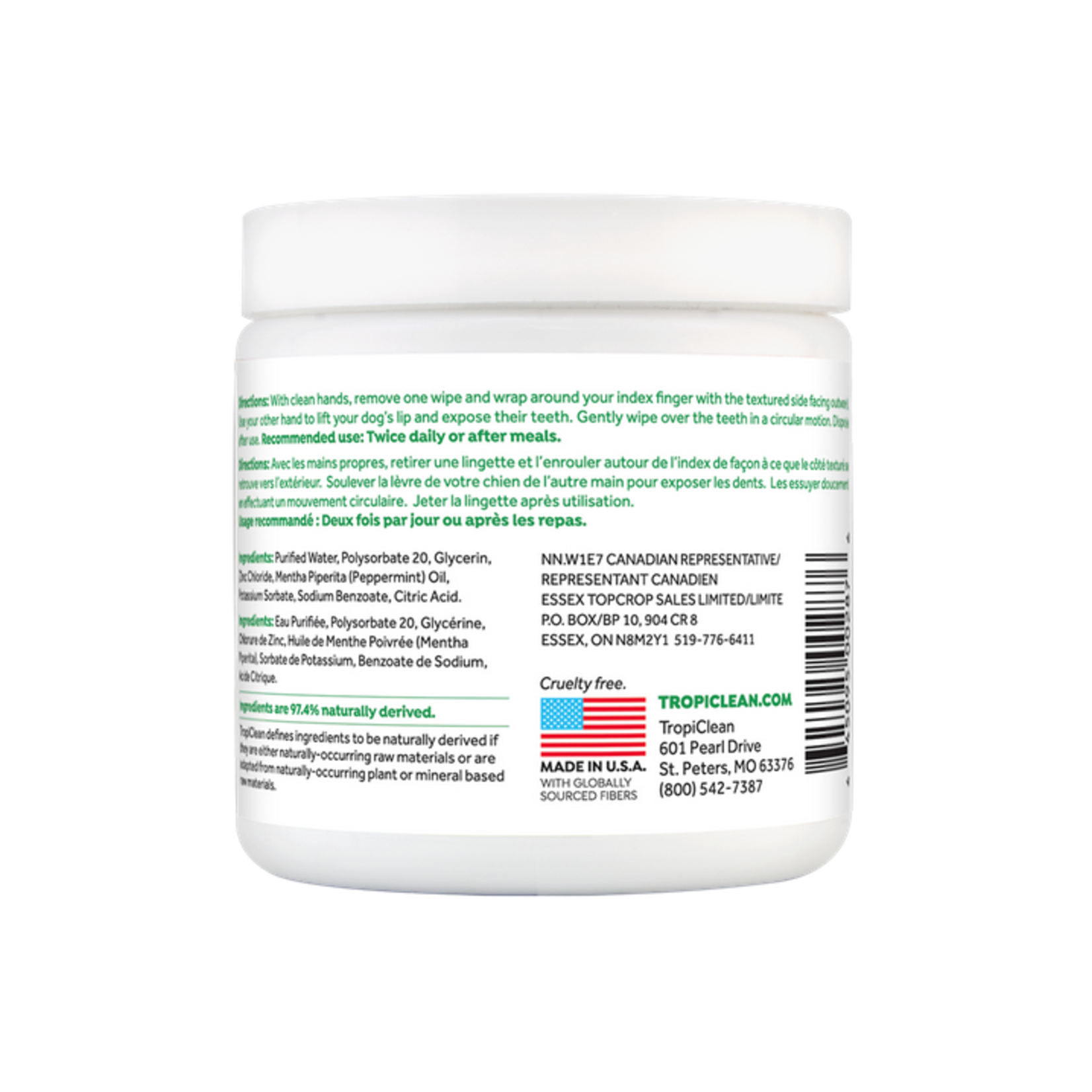 Tropiclean® Tropiclean Fresh Breath Dental Wipes 50 Count
