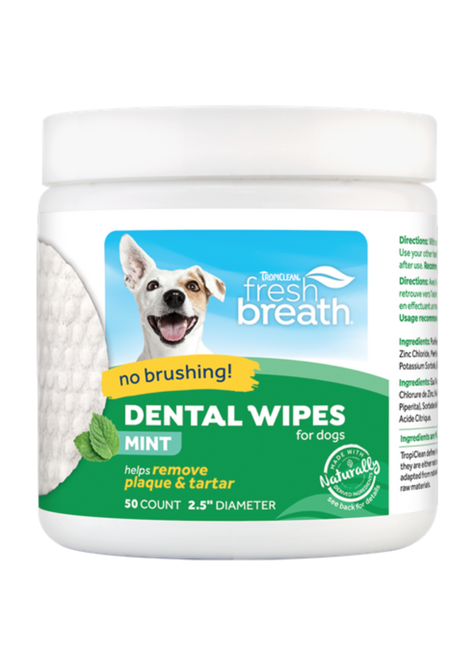 Tropiclean® Tropiclean Fresh Breath Dental Wipes 50 Count